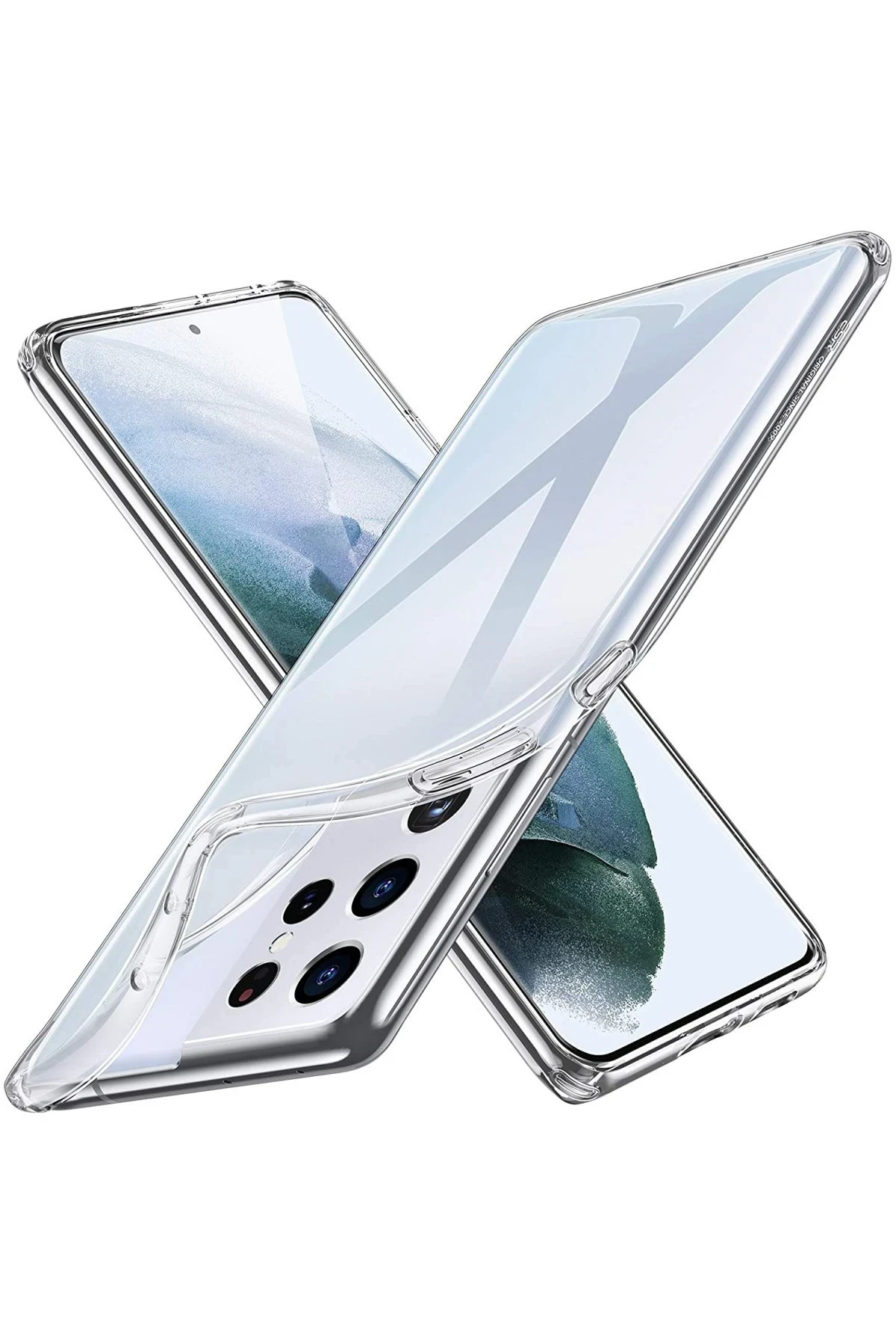 Newface Samsung Galaxy S21 Ultra Kılıf Lüx Şeffaf Silikon