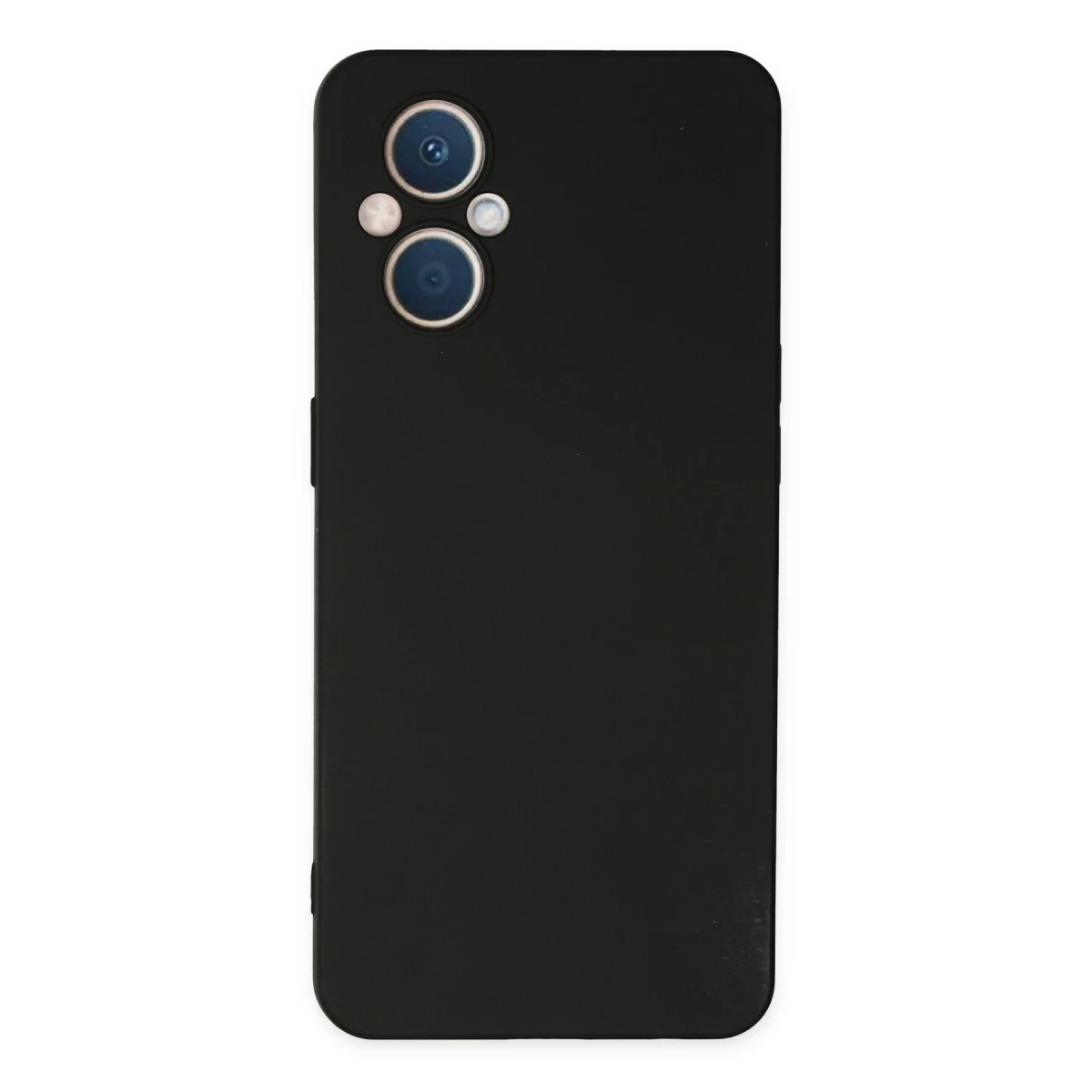 Newface Oppo Reno 7 Lite Kılıf Nano içi Kadife Silikon - Siyah