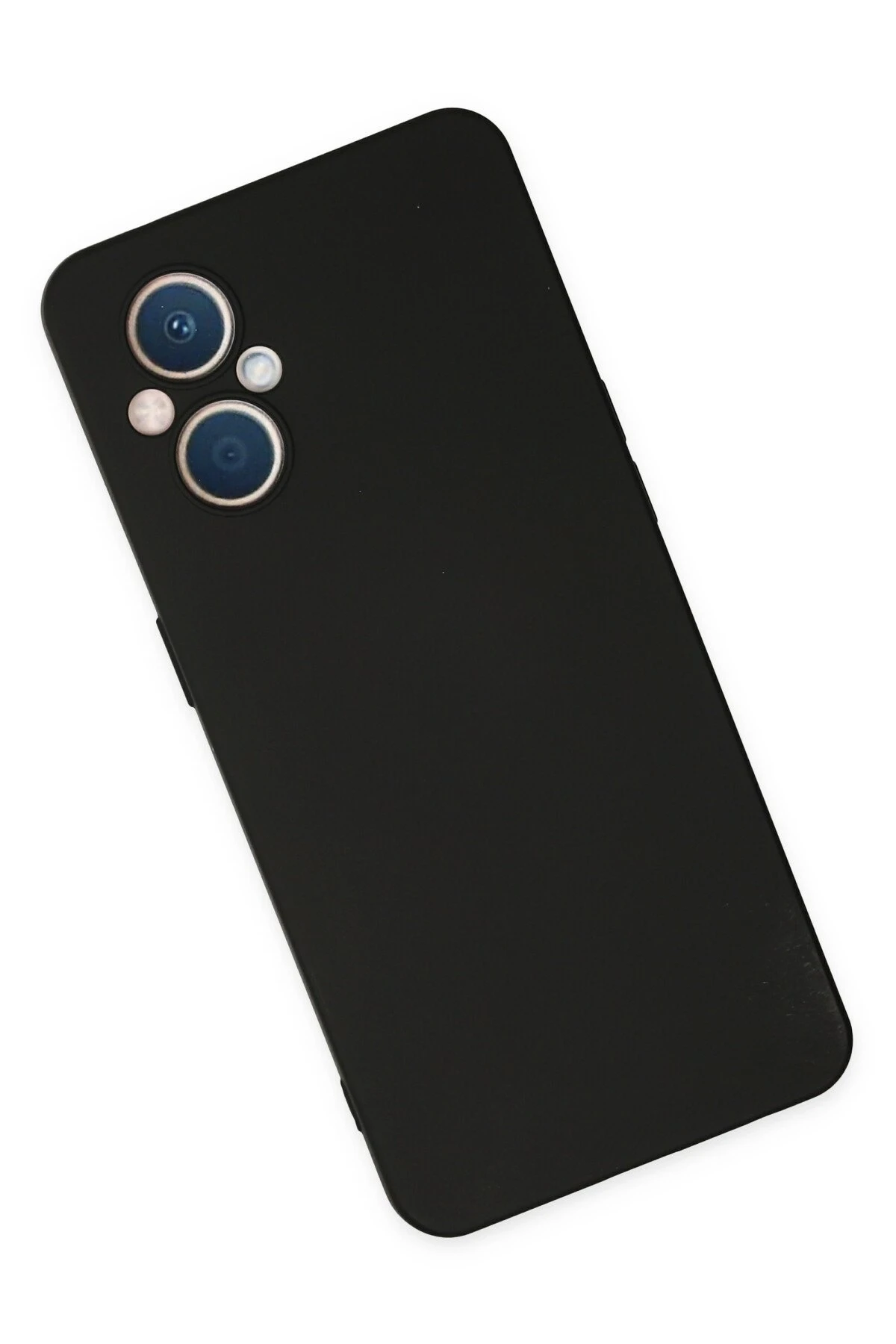 Newface Oppo Reno 7 Lite Kılıf Nano içi Kadife Silikon - Siyah