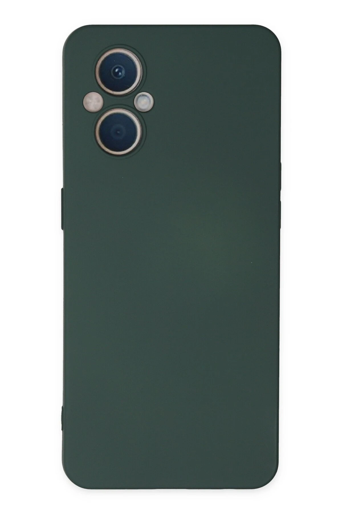Newface Oppo Reno 7 Lite Kılıf Nano içi Kadife Silikon - Koyu Yeşil