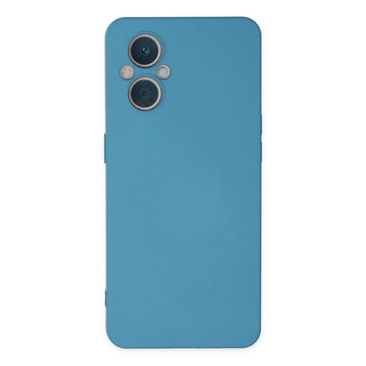 Newface Oppo Reno 7 Lite Kılıf Nano içi Kadife Silikon - Mavi