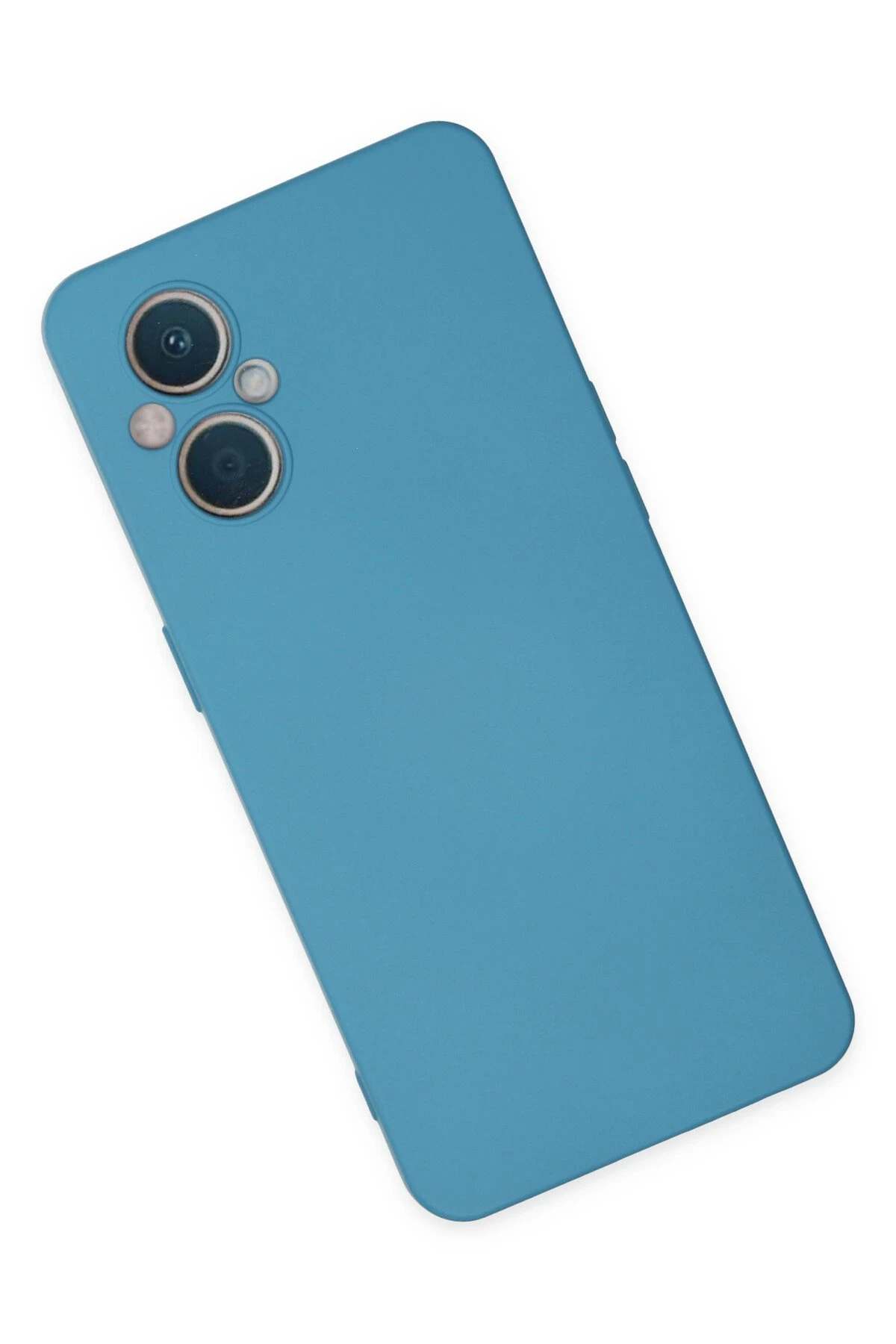 Newface Oppo Reno 7 Lite Kılıf Nano içi Kadife Silikon - Mavi