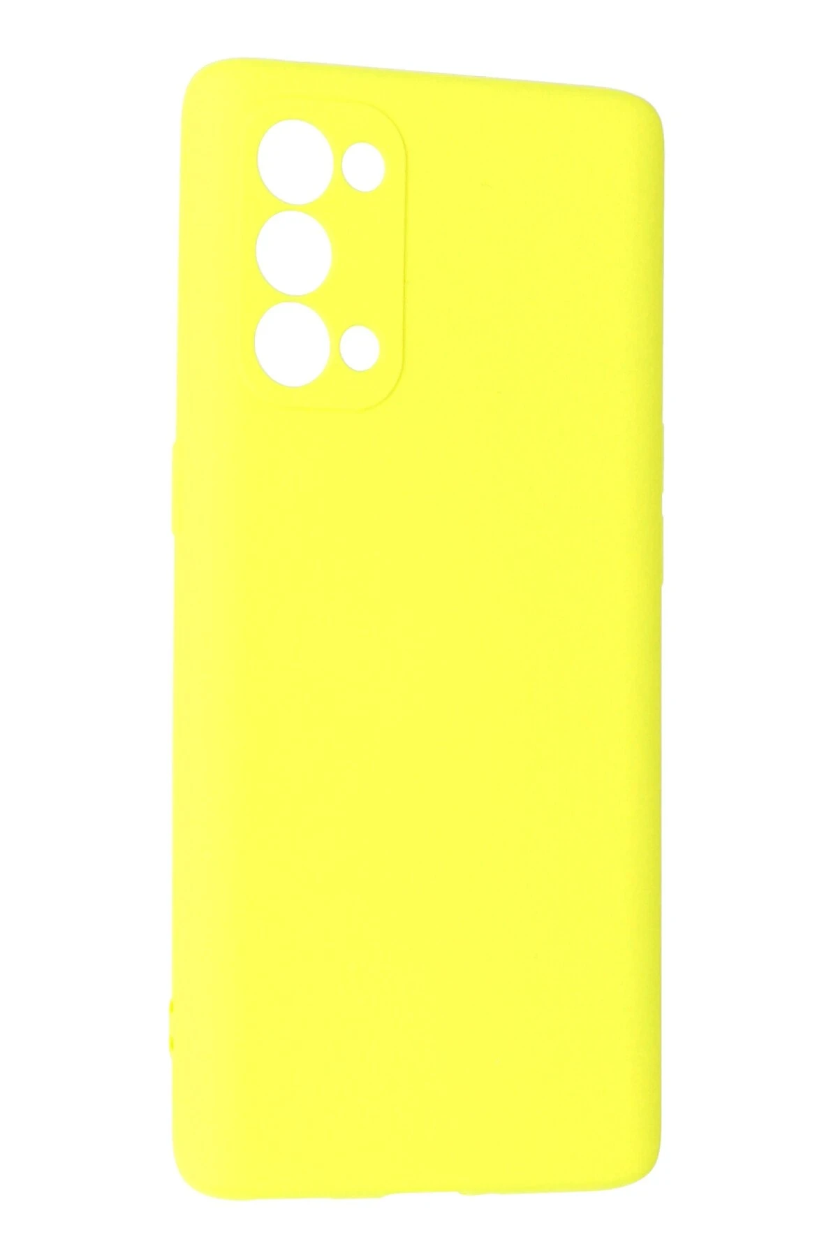 Newface Oppo Reno 5 Pro Kılıf First Silikon - Sarı