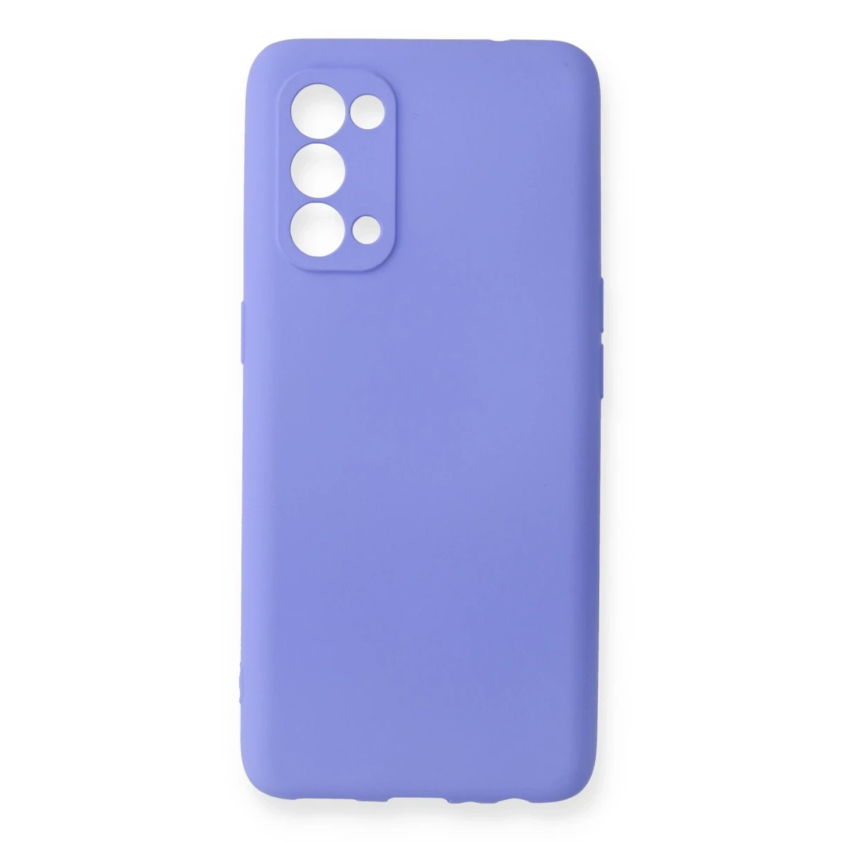 Newface Oppo Reno 5 Kılıf First Silikon - Lila