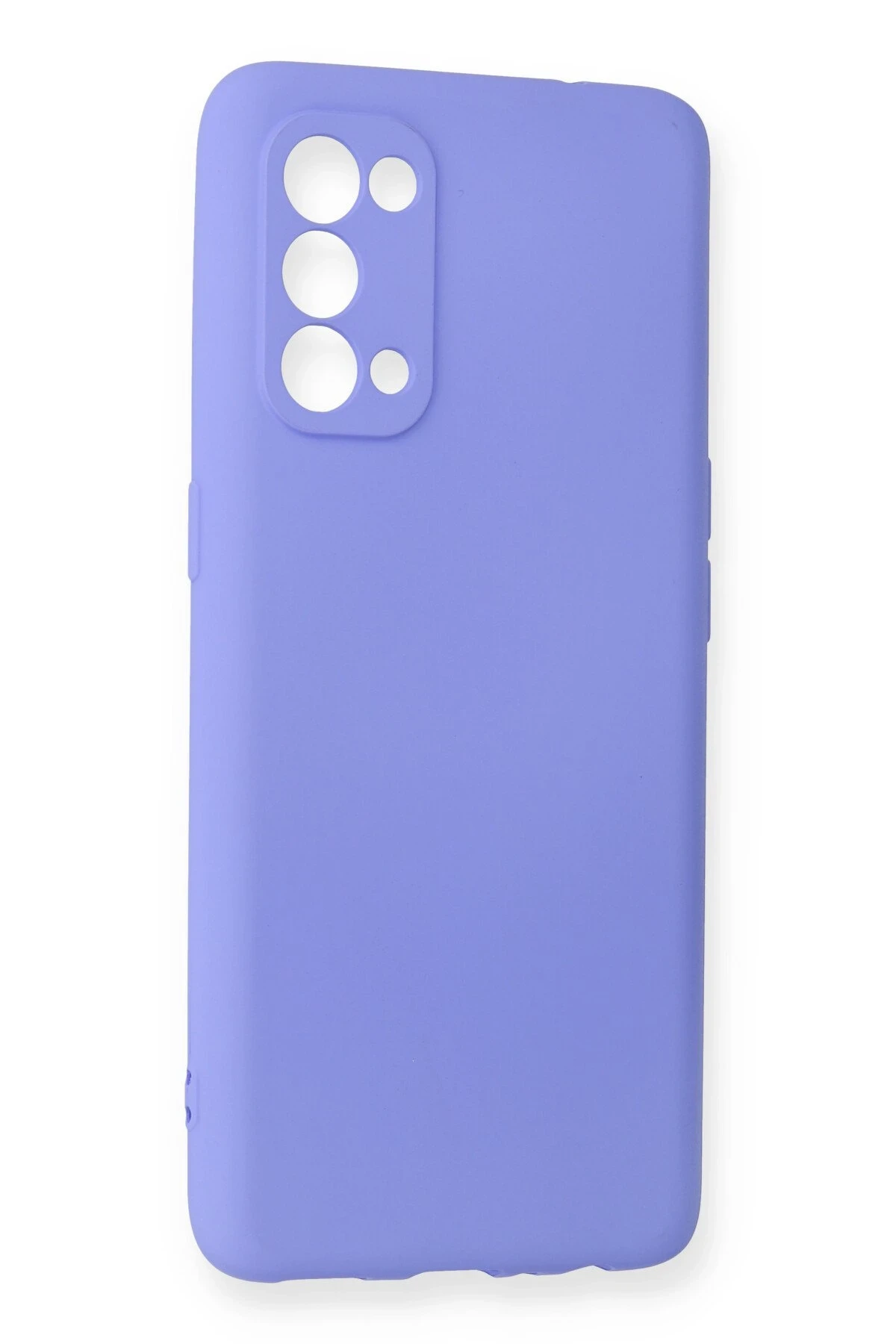 Newface Oppo Reno 5 Kılıf First Silikon - Lila