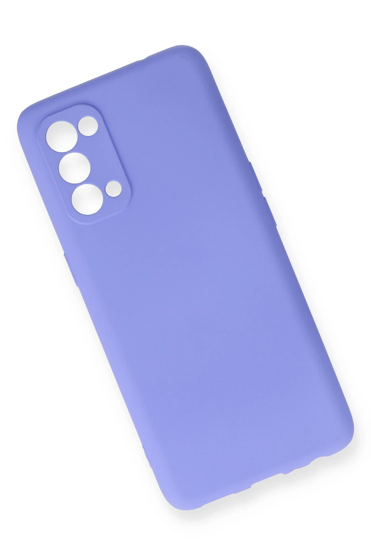 Newface Oppo Reno 5 Kılıf First Silikon - Lila