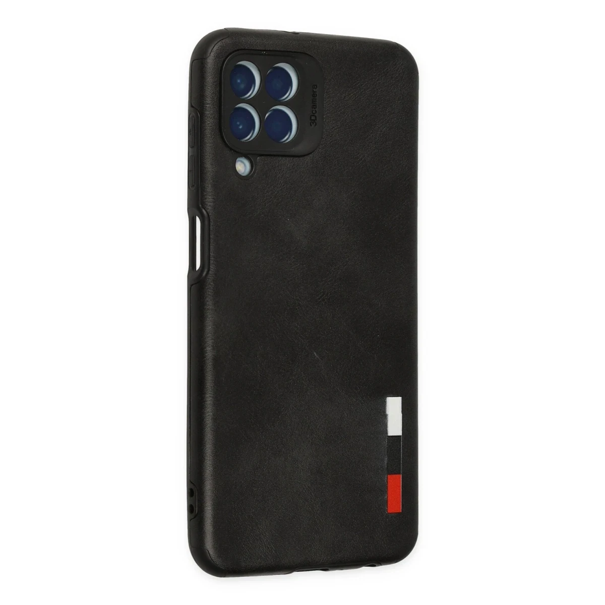Newface Samsung Galaxy M33 Kılıf Loop Deri Silikon - Siyah