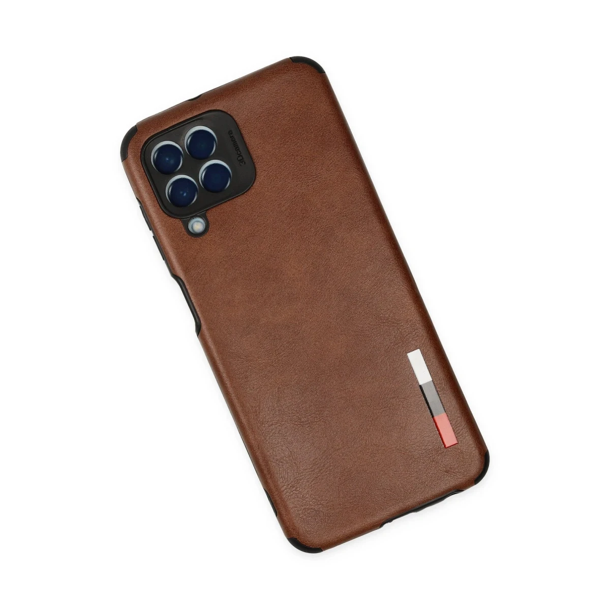 Newface Samsung Galaxy M33 Kılıf Loop Deri Silikon - Kahverengi