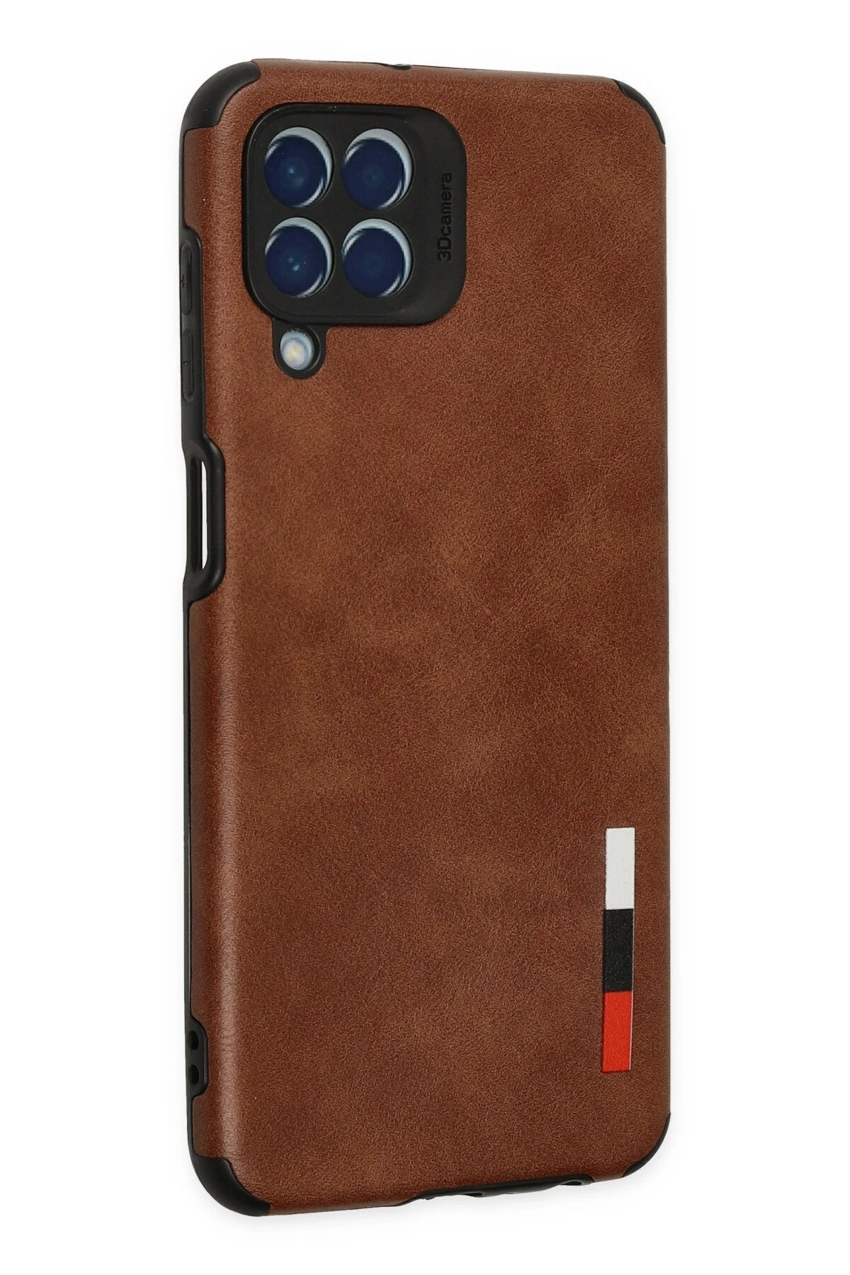 Newface Samsung Galaxy M33 Kılıf Loop Deri Silikon - Kahverengi