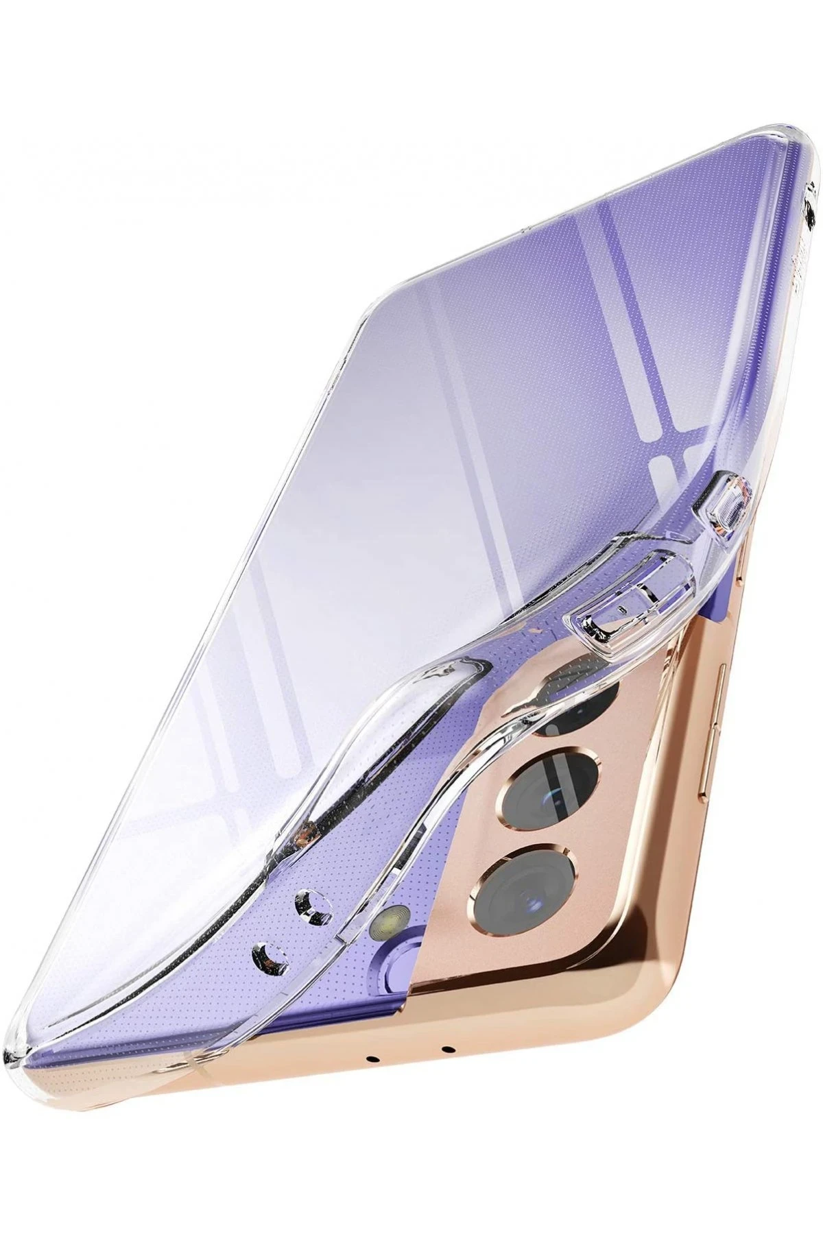 Newface Samsung Galaxy S21 Plus Kılıf Lüx Şeffaf Silikon