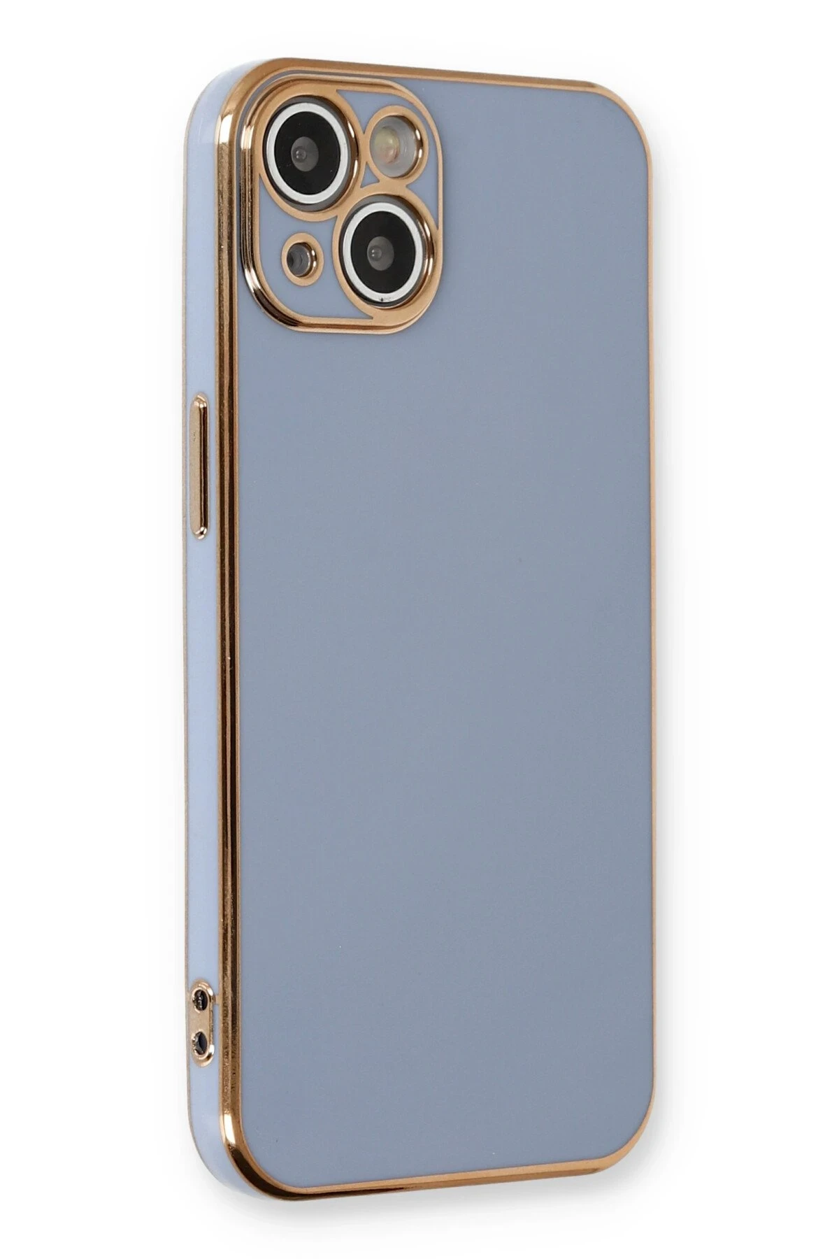 Newface iPhone 13 Kılıf Volet Silikon - Mavi
