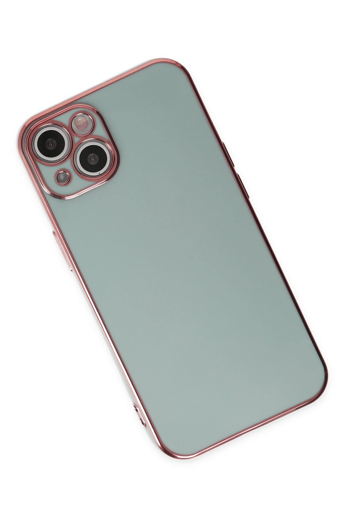 Newface iPhone 13 Kılıf Volet Silikon - Açık Yeşil