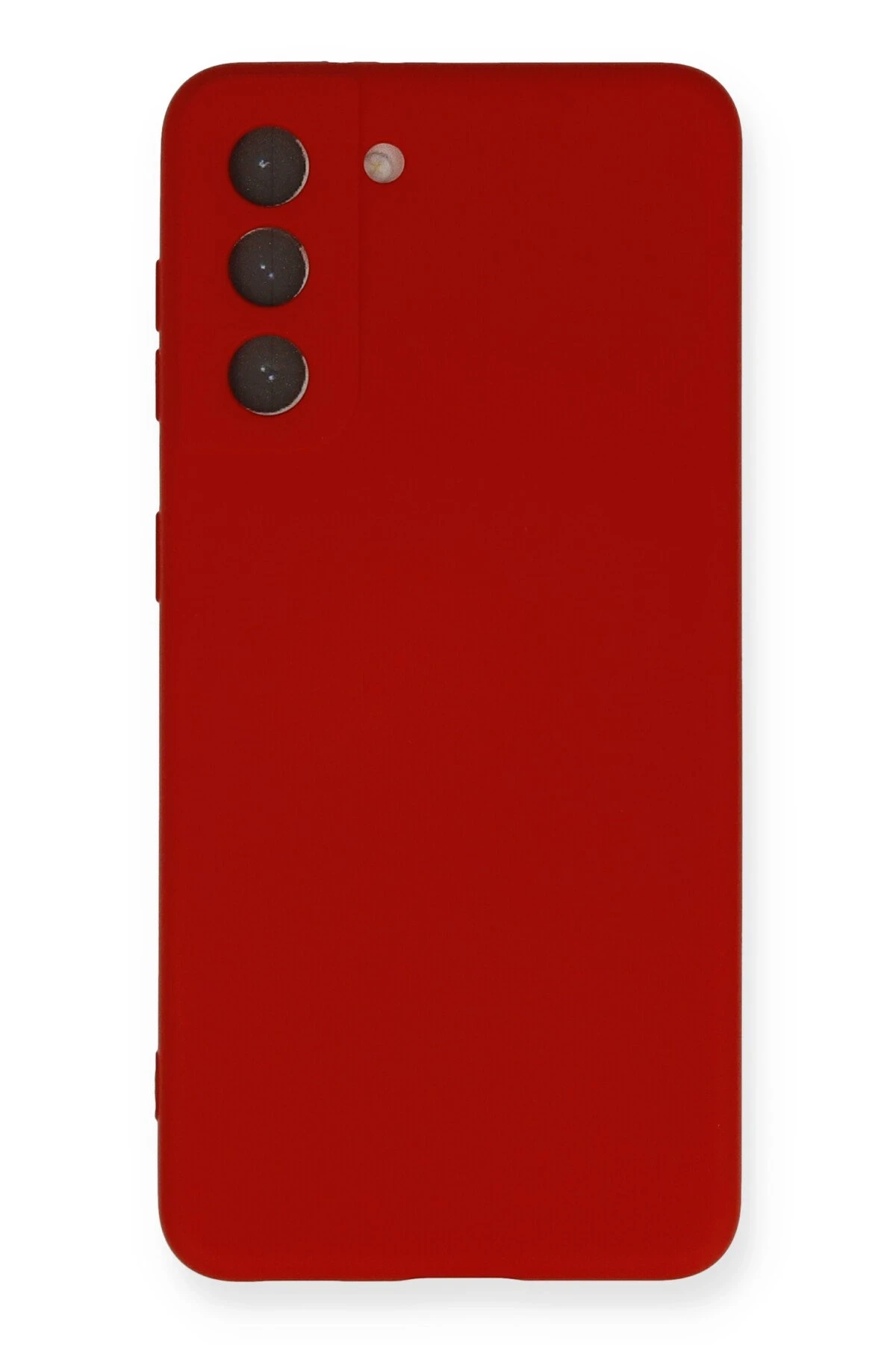 Newface Samsung Galaxy S21 Kılıf Nano içi Kadife Silikon - Kırmızı