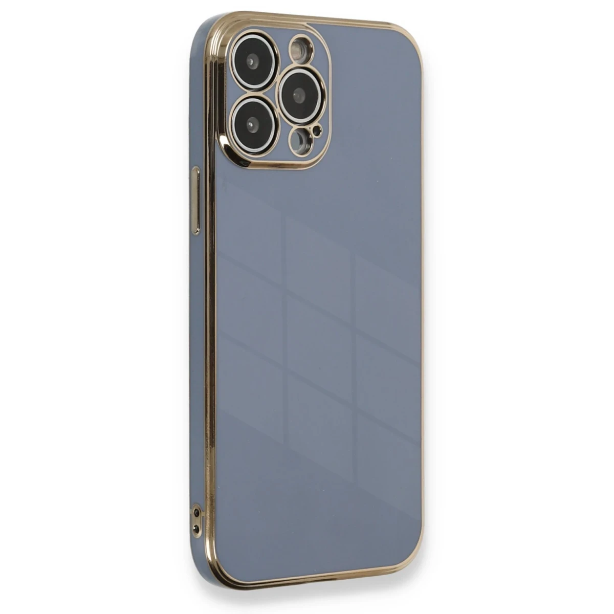 Newface Apple iPhone 13 Pro Kılıf Volet Silikon - Mavi