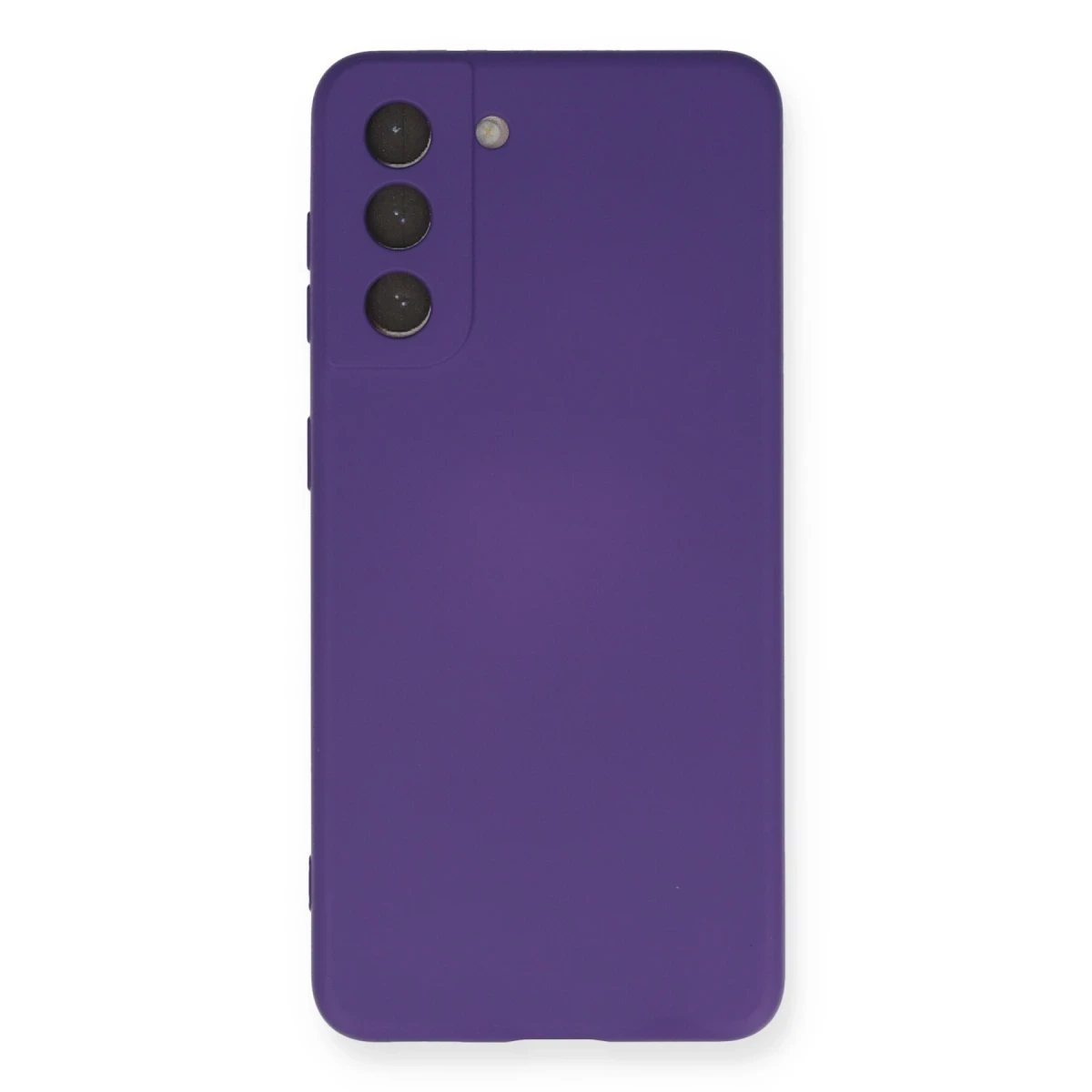 Newface Samsung Galaxy S21 Kılıf Nano içi Kadife Silikon - Mor