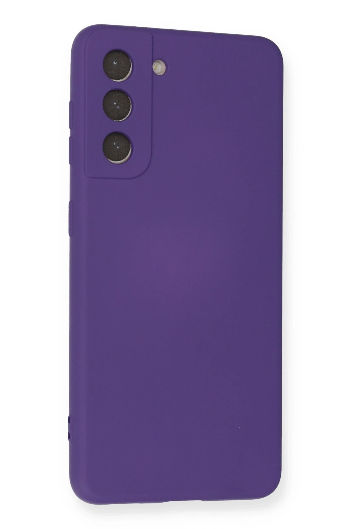 Newface Samsung Galaxy S21 Kılıf Nano içi Kadife Silikon - Mor