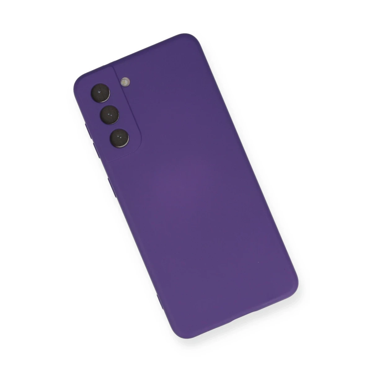 Newface Samsung Galaxy S21 Kılıf Nano içi Kadife Silikon - Mor