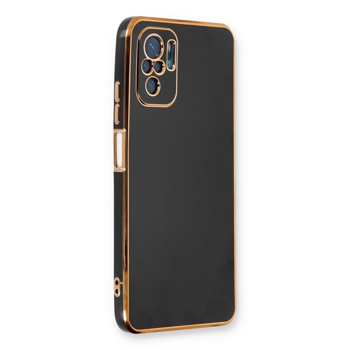 Newface Xiaomi Redmi Note 10 Kılıf Volet Silikon - Siyah