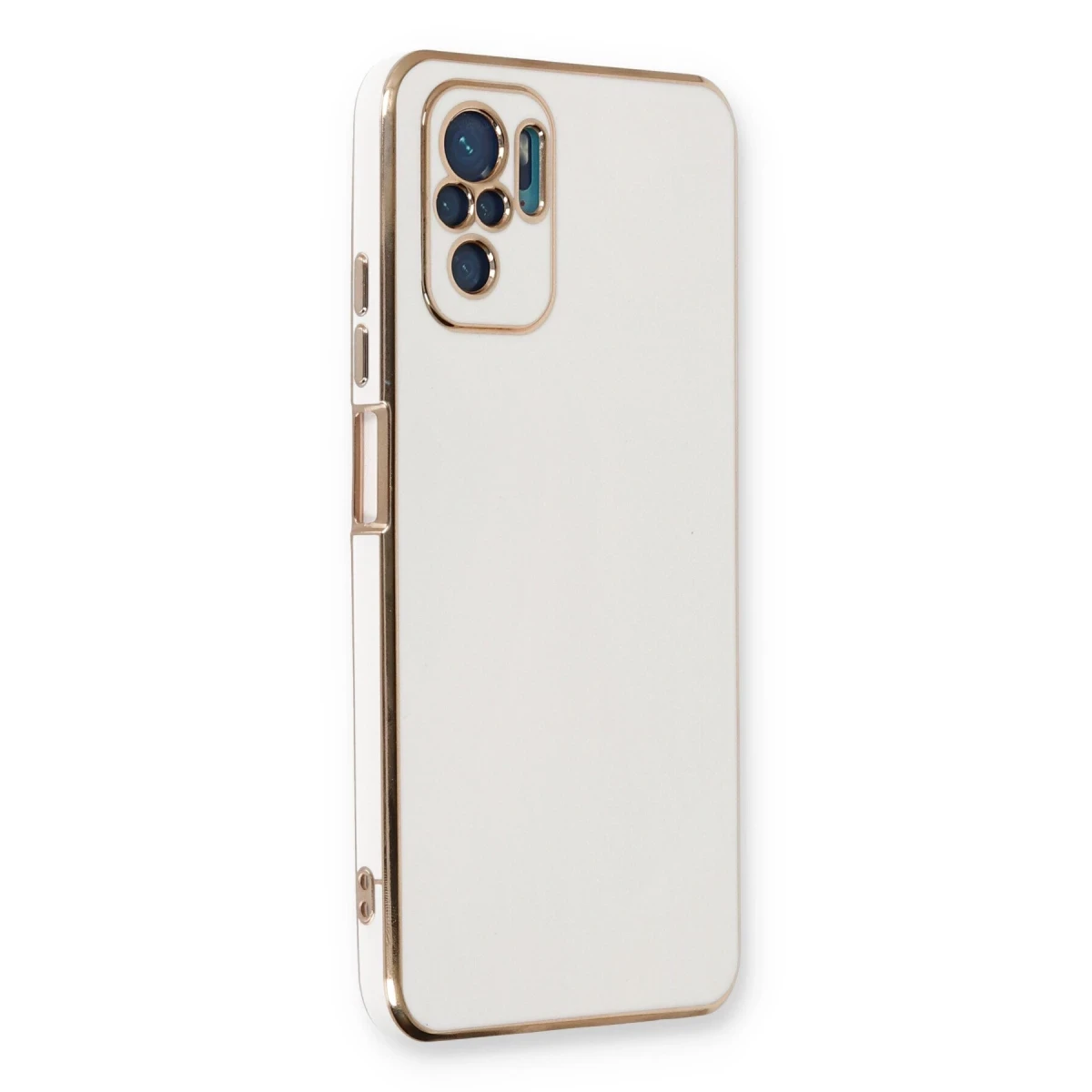 Newface Xiaomi Redmi Note 10 Kılıf Volet Silikon - Beyaz