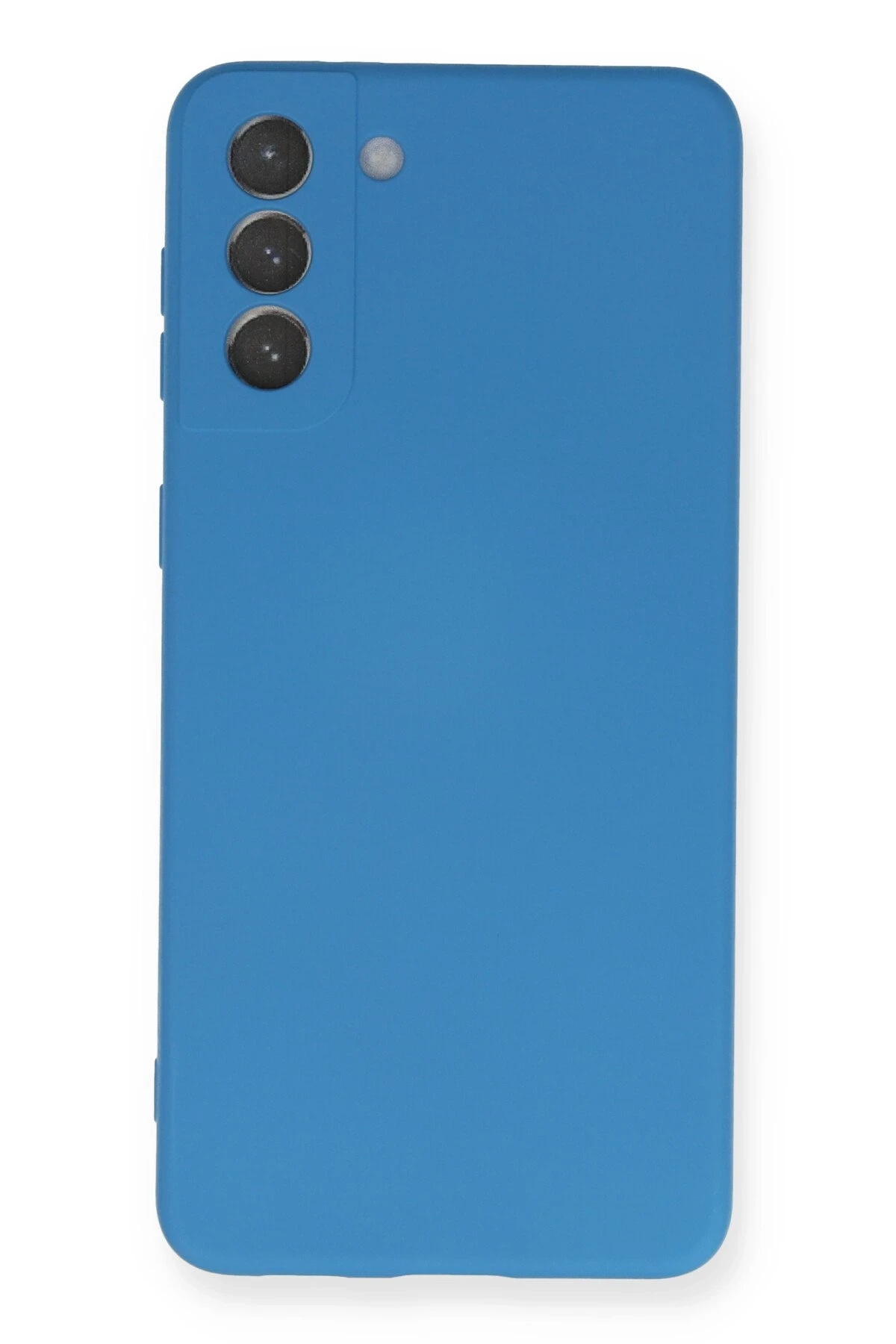 Newface Samsung Galaxy S21 Plus Kılıf Nano içi Kadife Silikon - Mavi