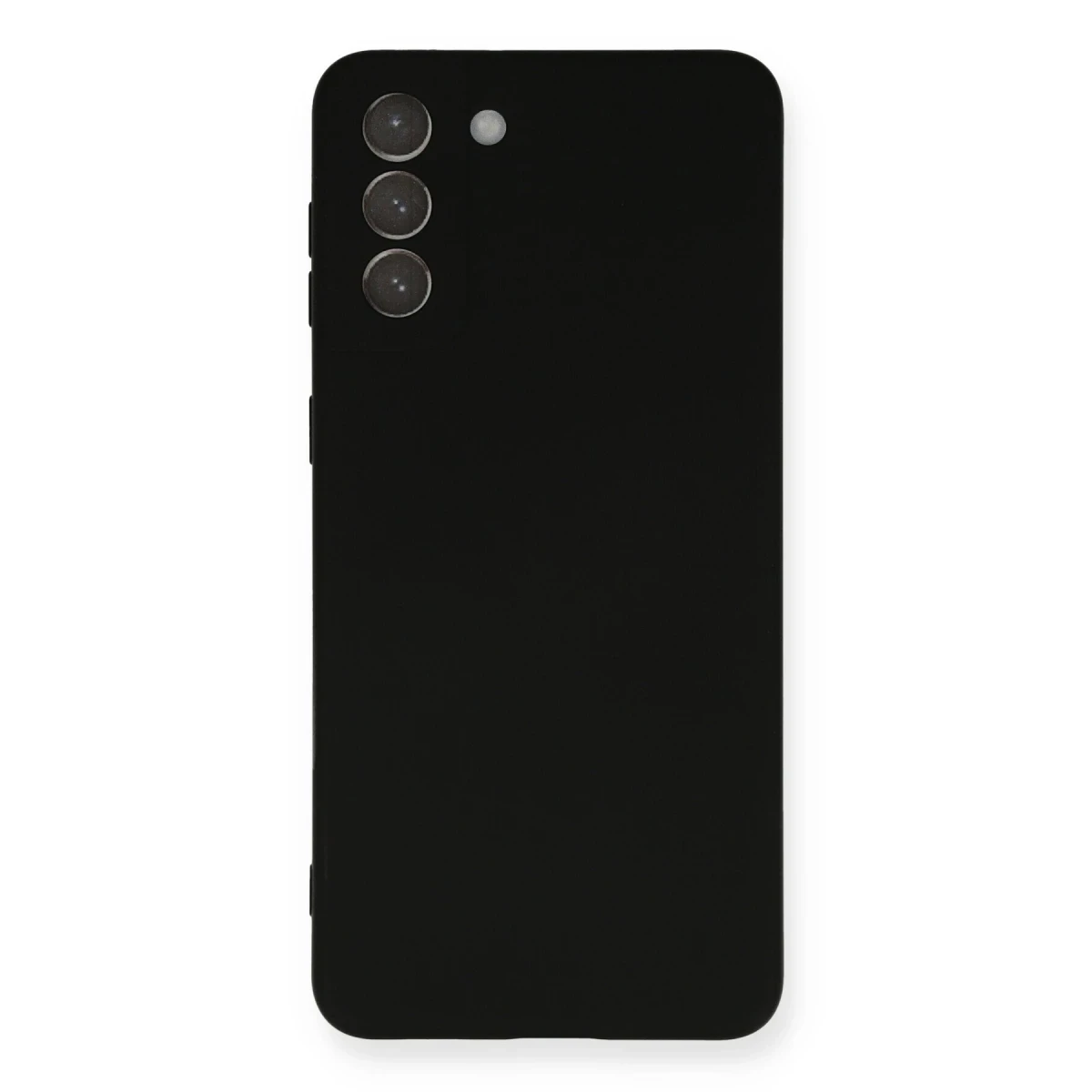 Newface Samsung Galaxy S21 Plus Kılıf Nano içi Kadife Silikon - Siyah