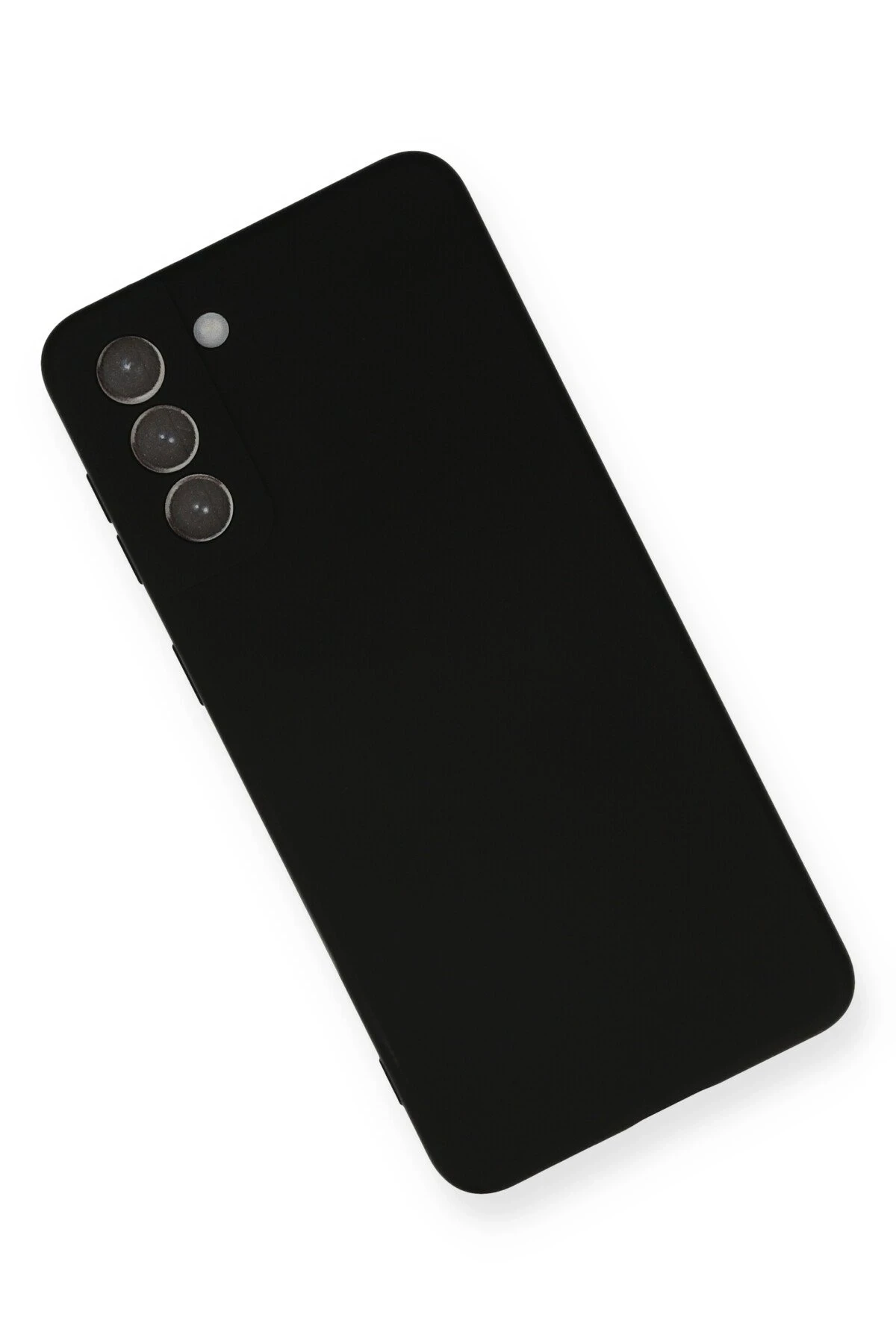 Newface Samsung Galaxy S21 Plus Kılıf Nano içi Kadife Silikon - Siyah