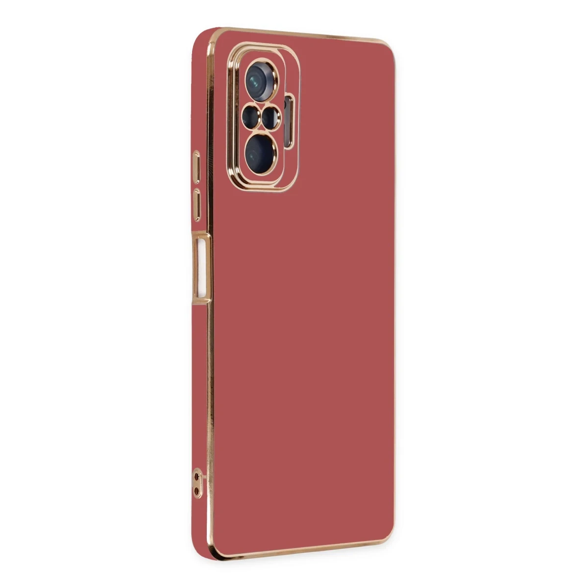 Newface Xiaomi Redmi Note 10 Pro Kılıf Volet Silikon - Kırmızı