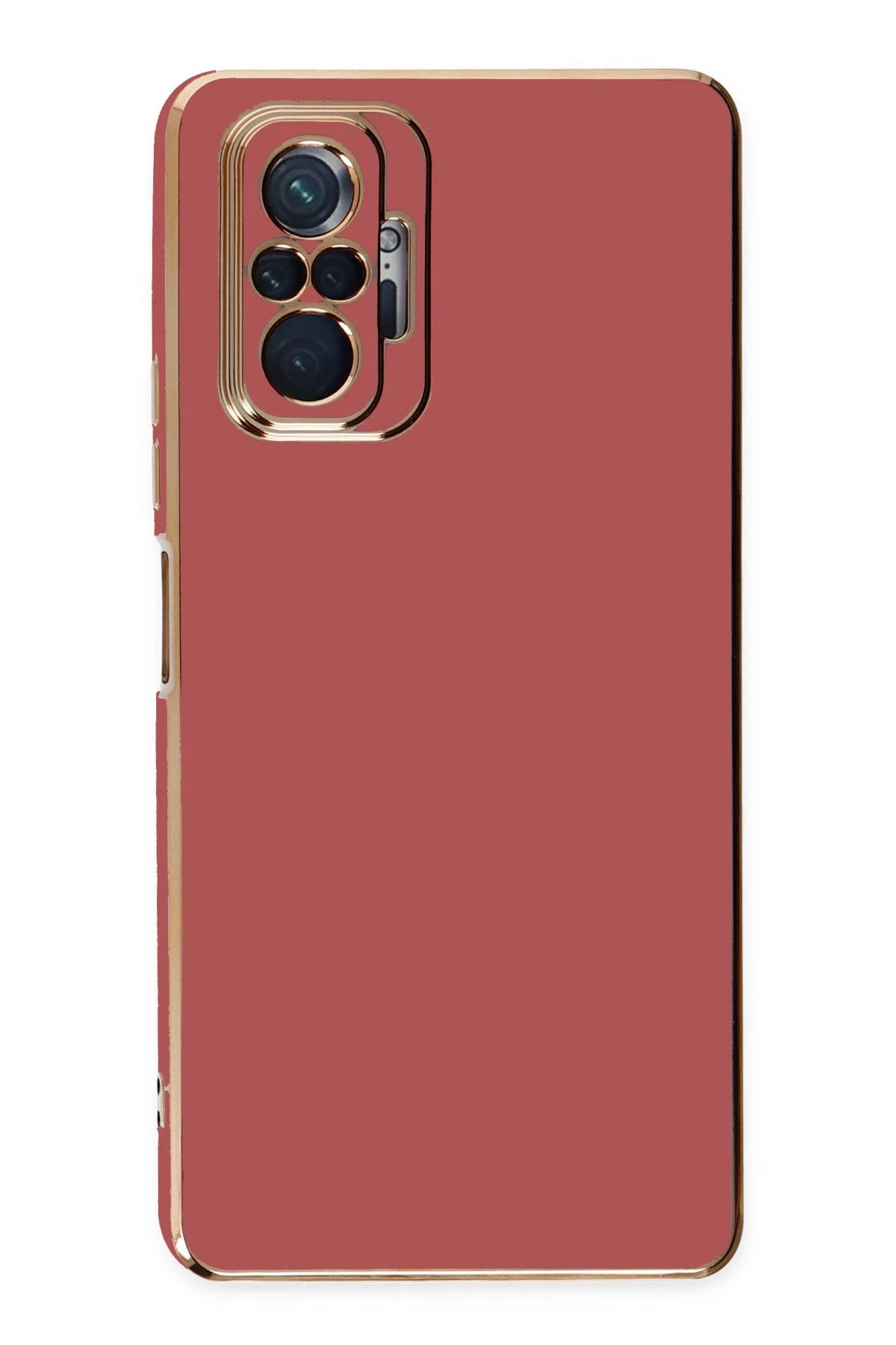 Newface Xiaomi Redmi Note 10 Pro Kılıf Volet Silikon - Kırmızı