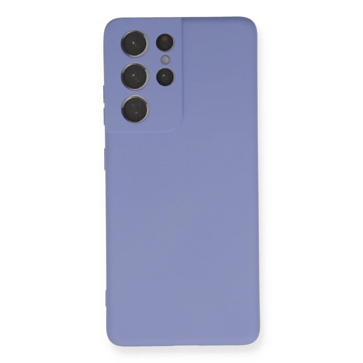 Newface Samsung Galaxy S21 Ultra Kılıf Nano içi Kadife Silikon - Lila