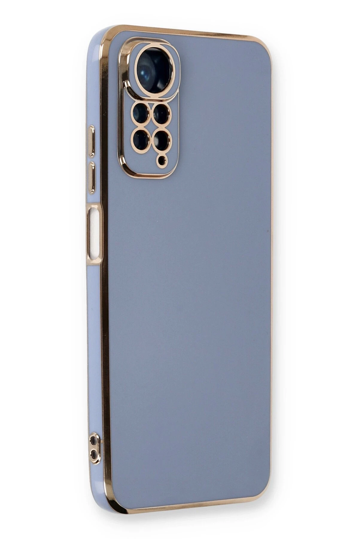 Newface Xiaomi Redmi Note 11 Kılıf Volet Silikon - Mavi