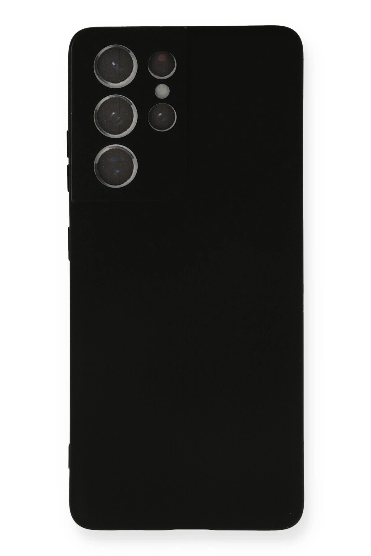 Newface Samsung Galaxy S21 Ultra Kılıf Nano içi Kadife Silikon - Siyah