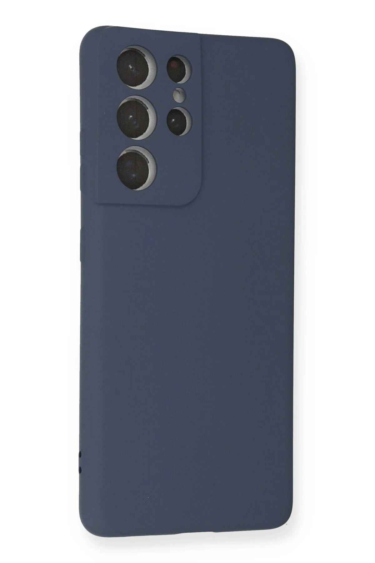 Newface Samsung Galaxy S21 Ultra Kılıf Nano içi Kadife Silikon - Gri