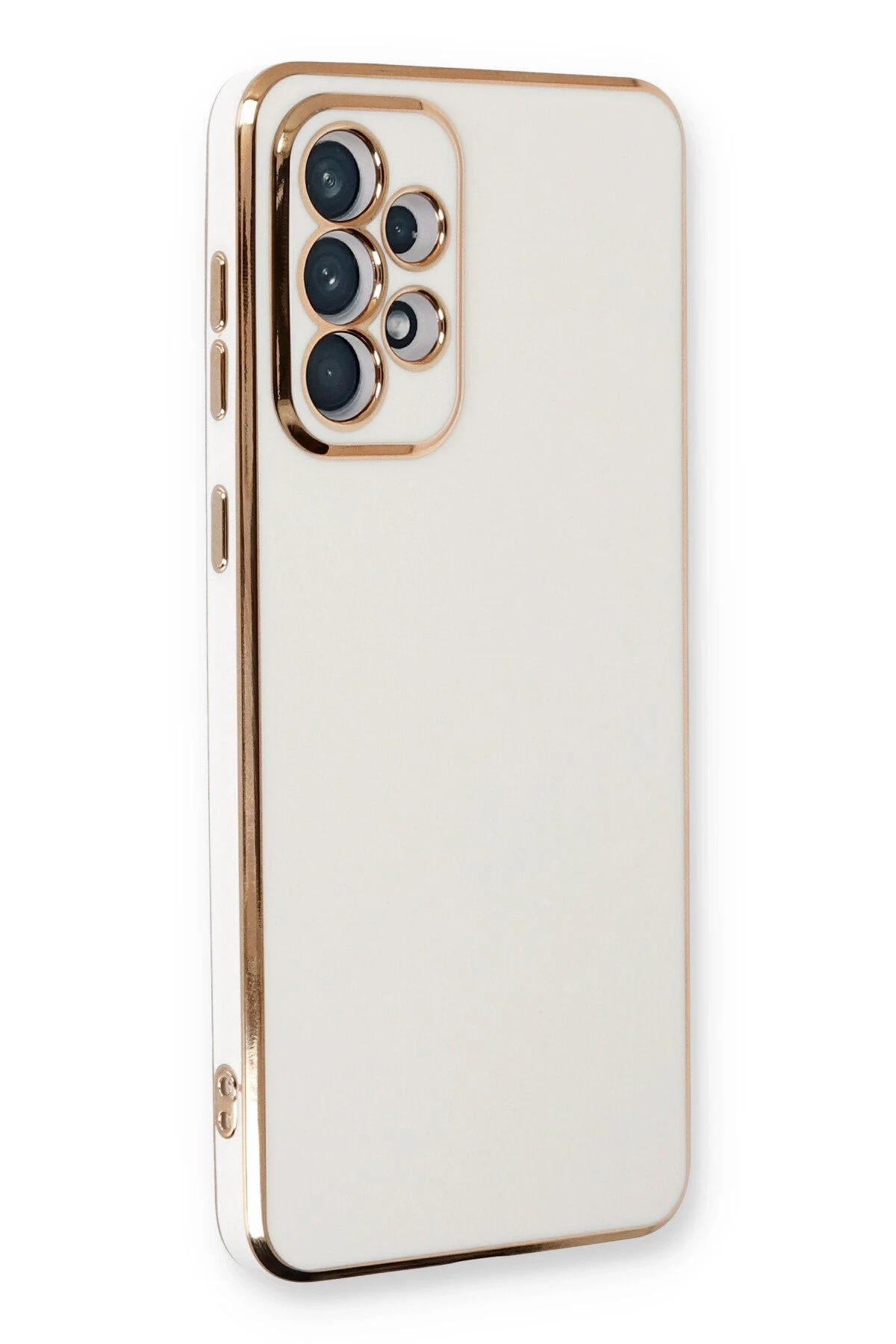 Newface Samsung Galaxy A33 5G Kılıf Volet Silikon - Beyaz