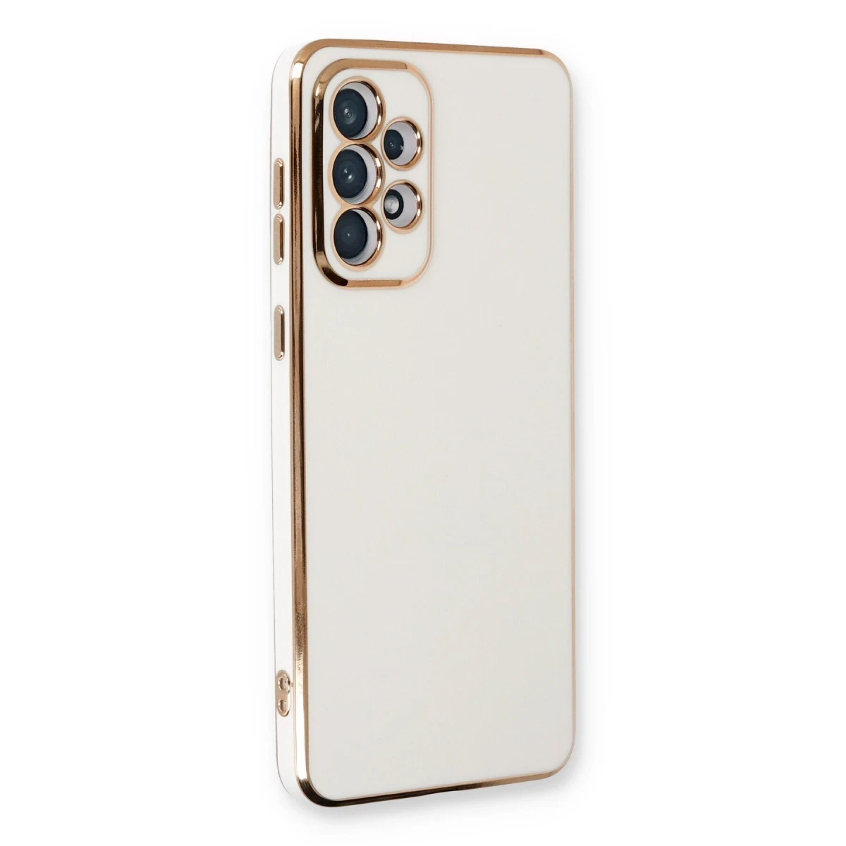 Newface Samsung Galaxy A33 5G Kılıf Volet Silikon - Beyaz
