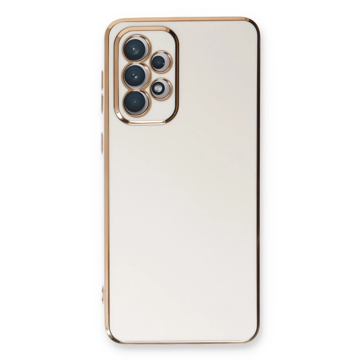Newface Samsung Galaxy A33 5G Kılıf Volet Silikon - Beyaz
