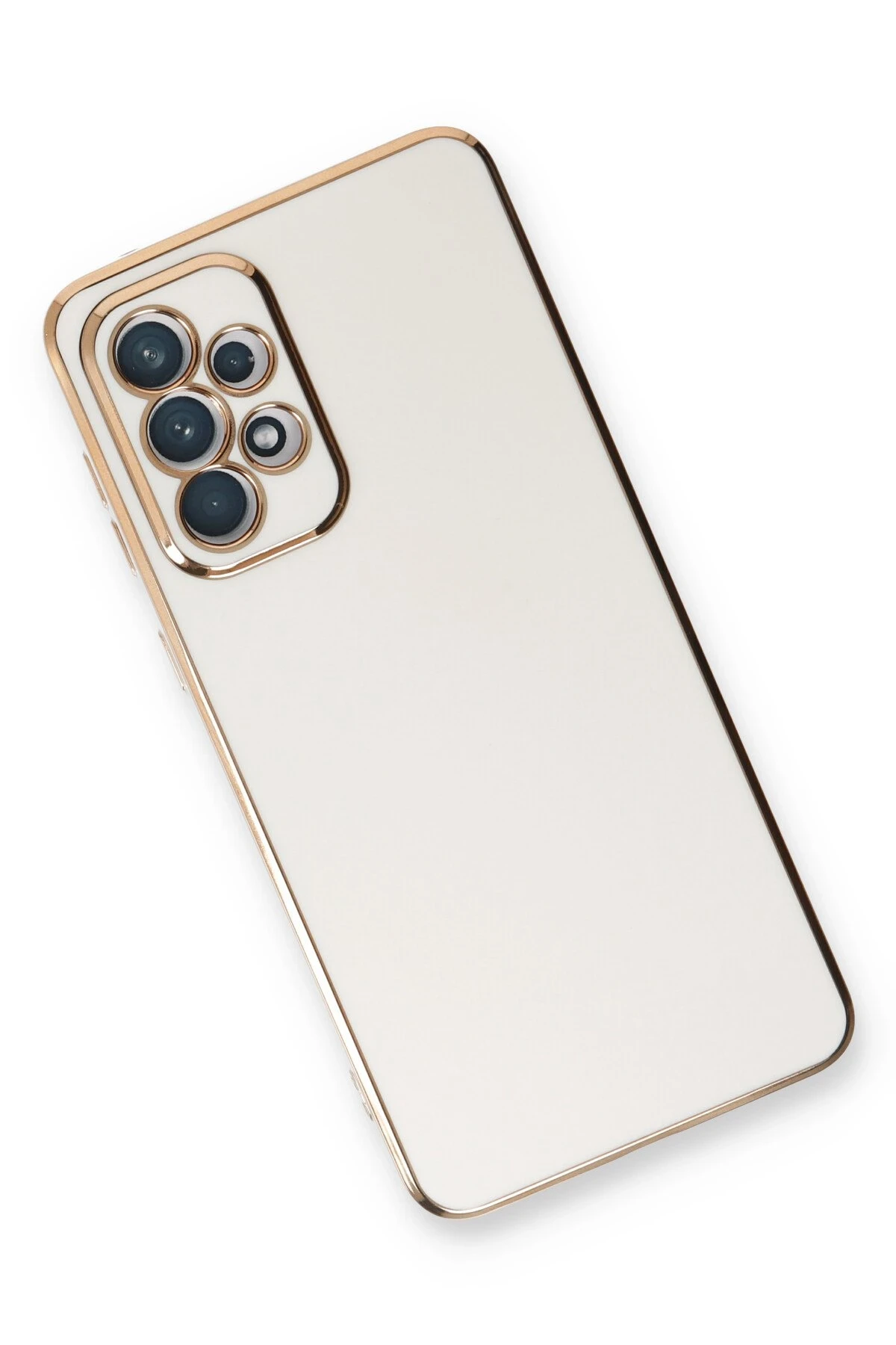 Newface Samsung Galaxy A33 5G Kılıf Volet Silikon - Beyaz