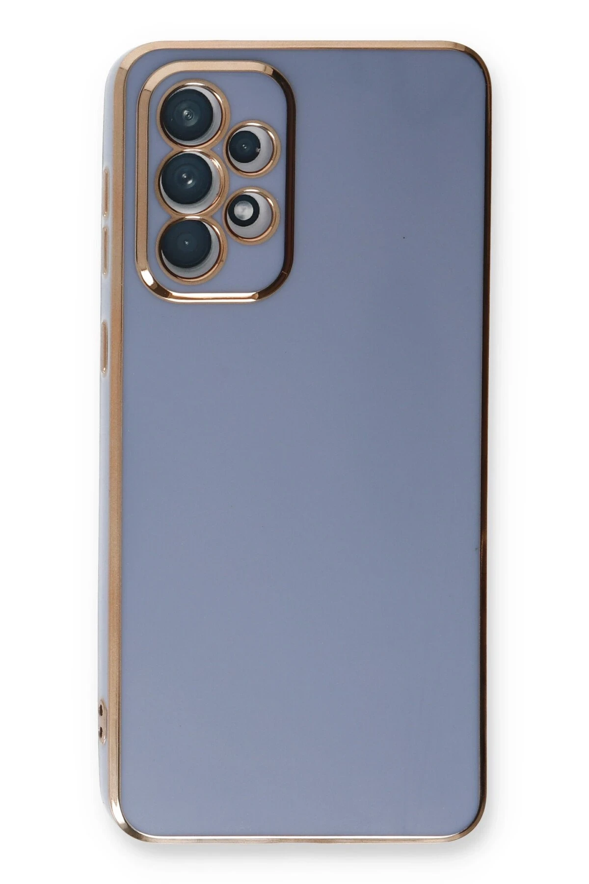Newface Samsung Galaxy A33 5G Kılıf Volet Silikon - Mavi