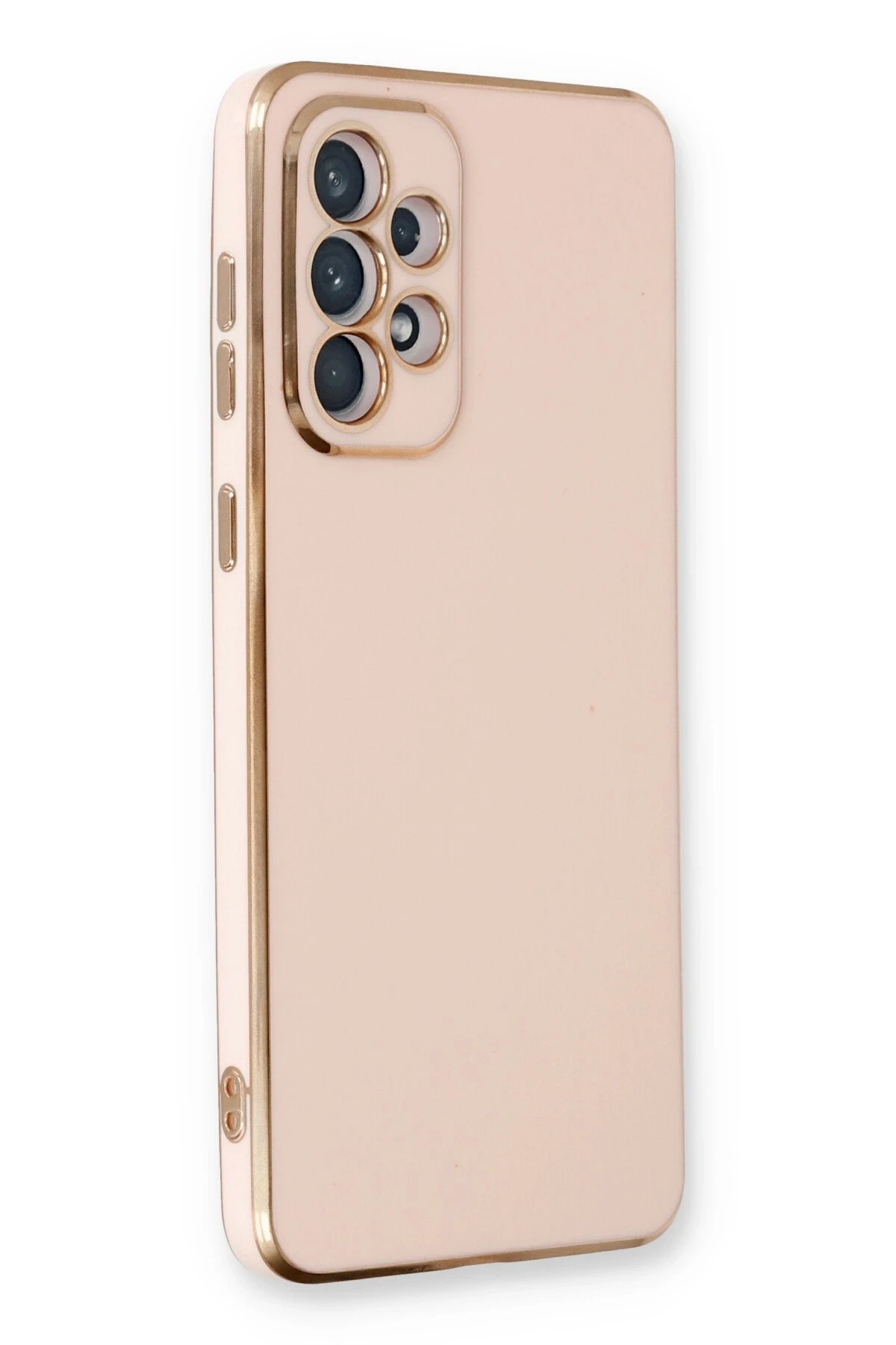 Newface Samsung Galaxy A33 5G Kılıf Volet Silikon - Pembe