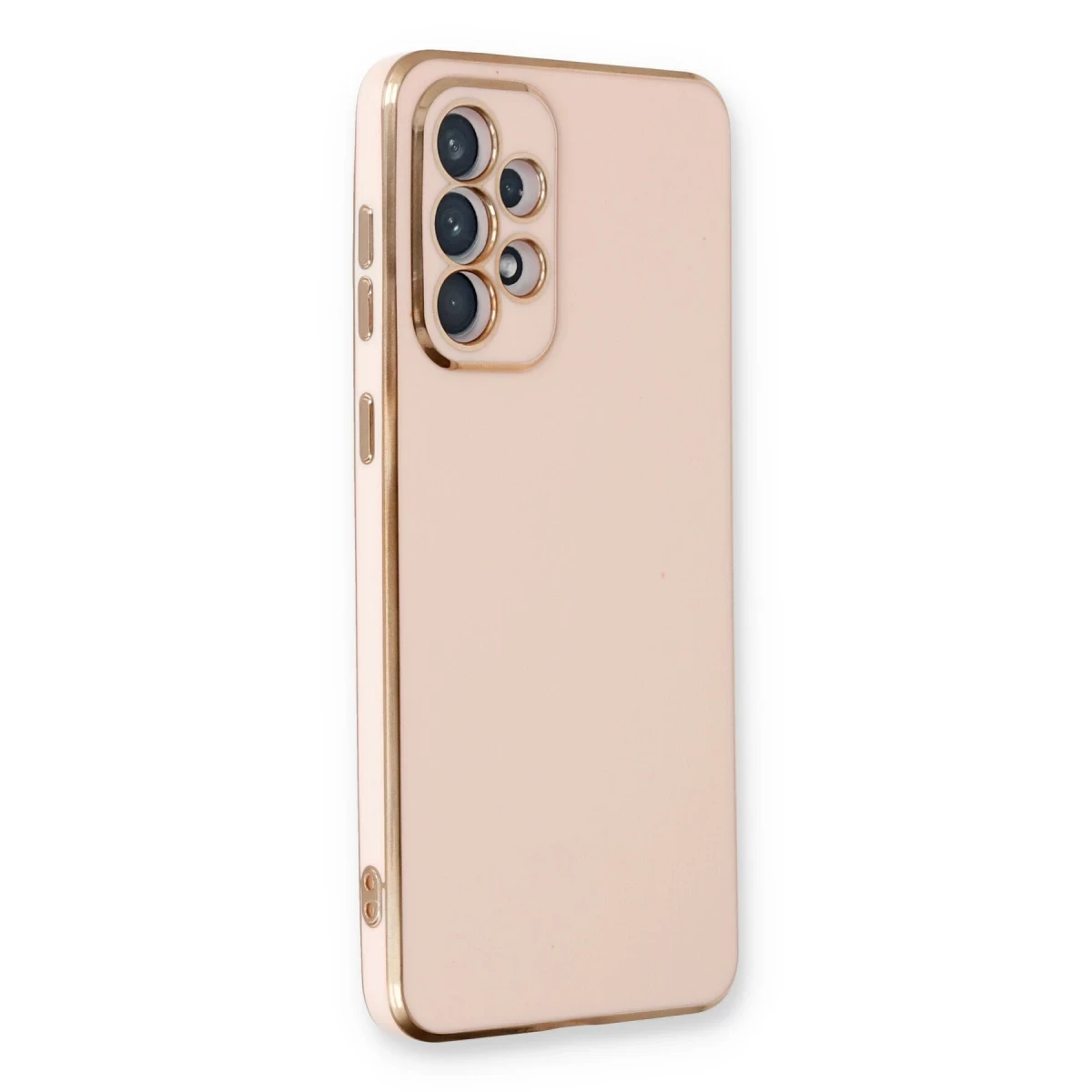 Newface Samsung Galaxy A33 5G Kılıf Volet Silikon - Pembe