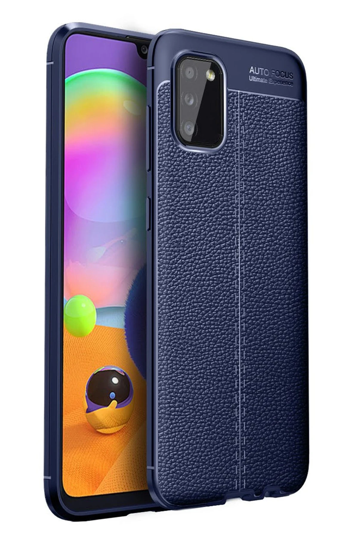 Newface Samsung Galaxy A02S Kılıf Auto Focus Kapak - Lacivert