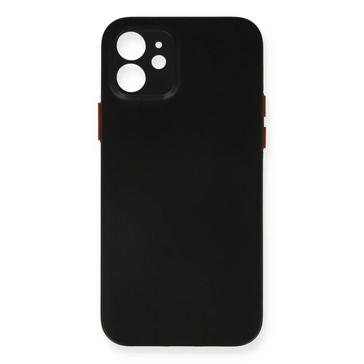 Newface Apple iPhone 12 Kılıf PP Ultra İnce Kapak - Siyah