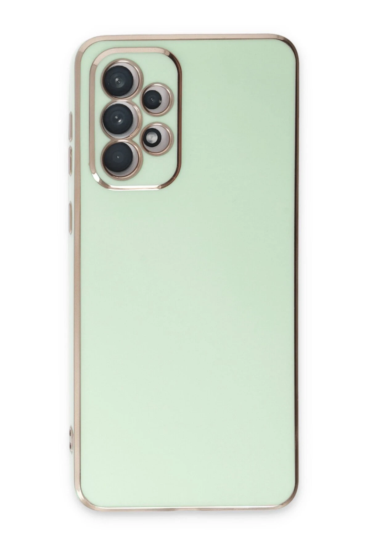 Newface Samsung Galaxy A33 5G Kılıf Volet Silikon - Açık Yeşil