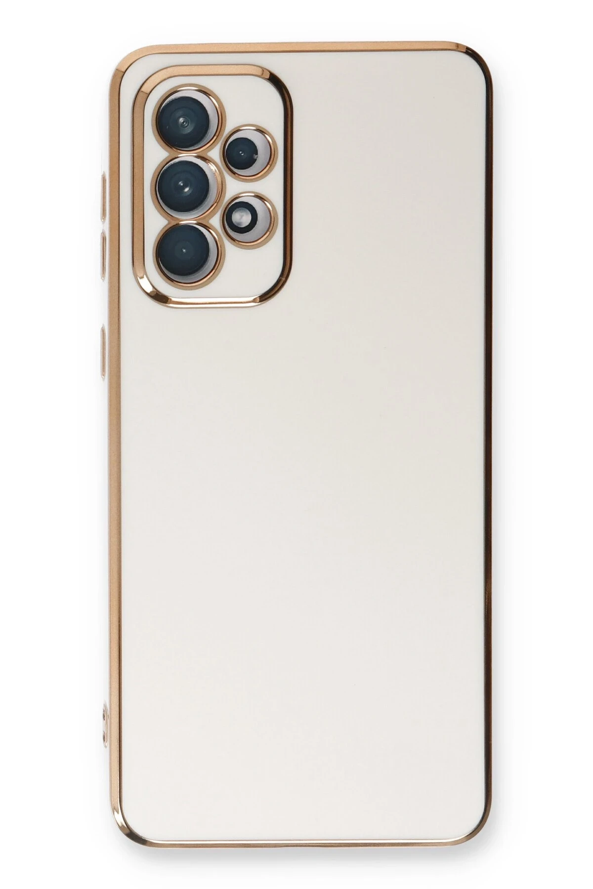 Newface Samsung Galaxy A53 5G Kılıf Volet Silikon - Beyaz