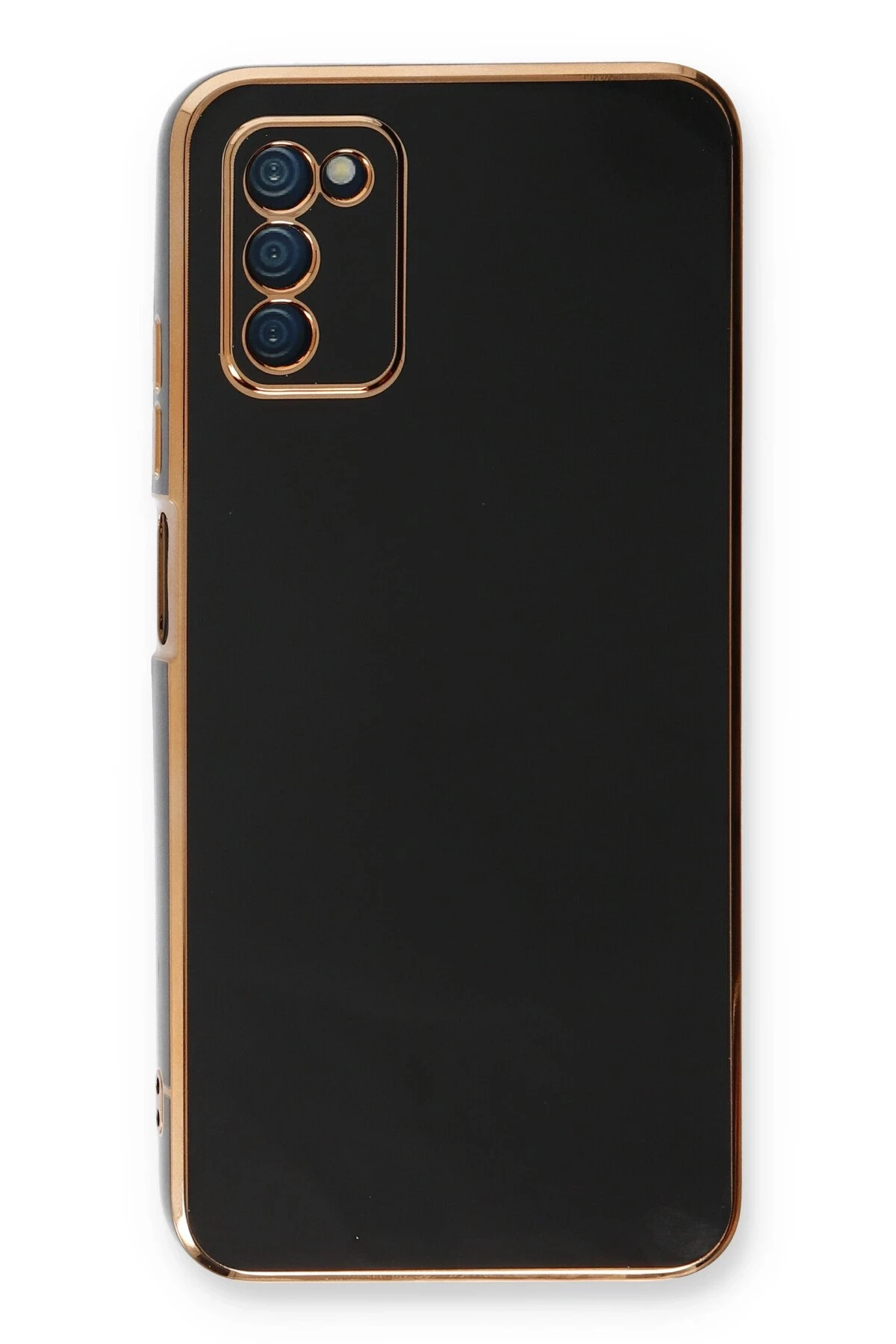 Newface Samsung Galaxy A03S Kılıf Volet Silikon - Siyah