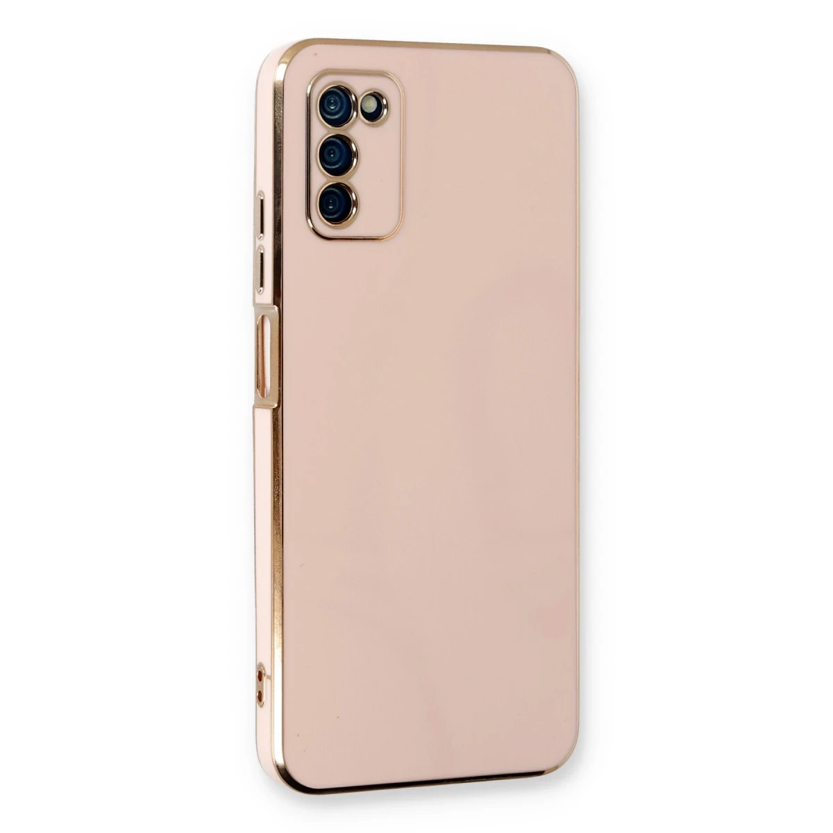 Newface Samsung Galaxy A03S Kılıf Volet Silikon - Pembe