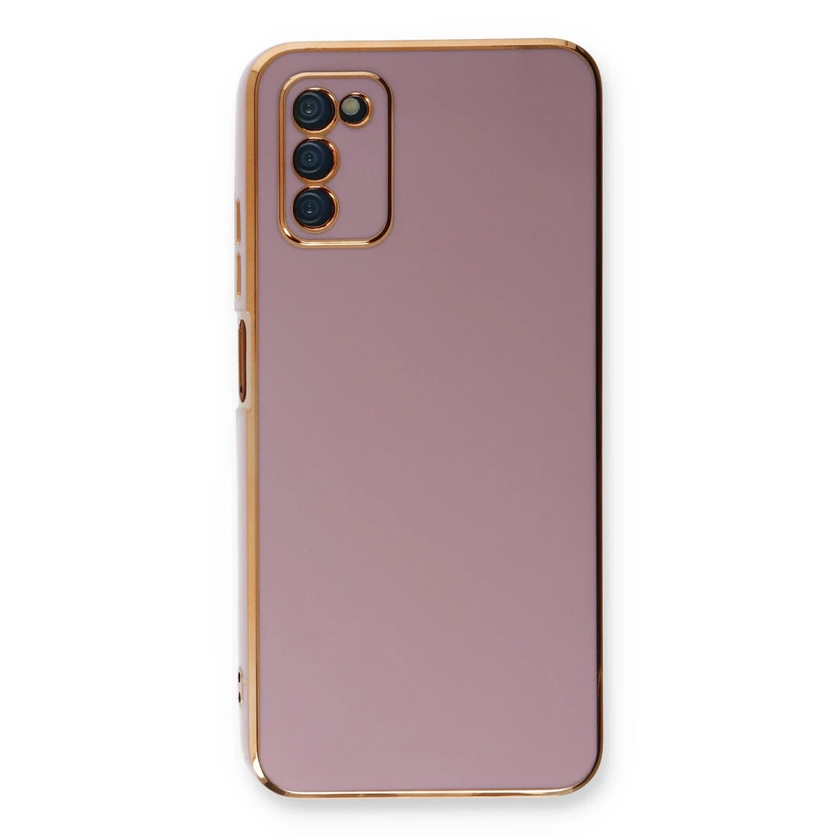 Newface Samsung Galaxy A03S Kılıf Volet Silikon - Mor