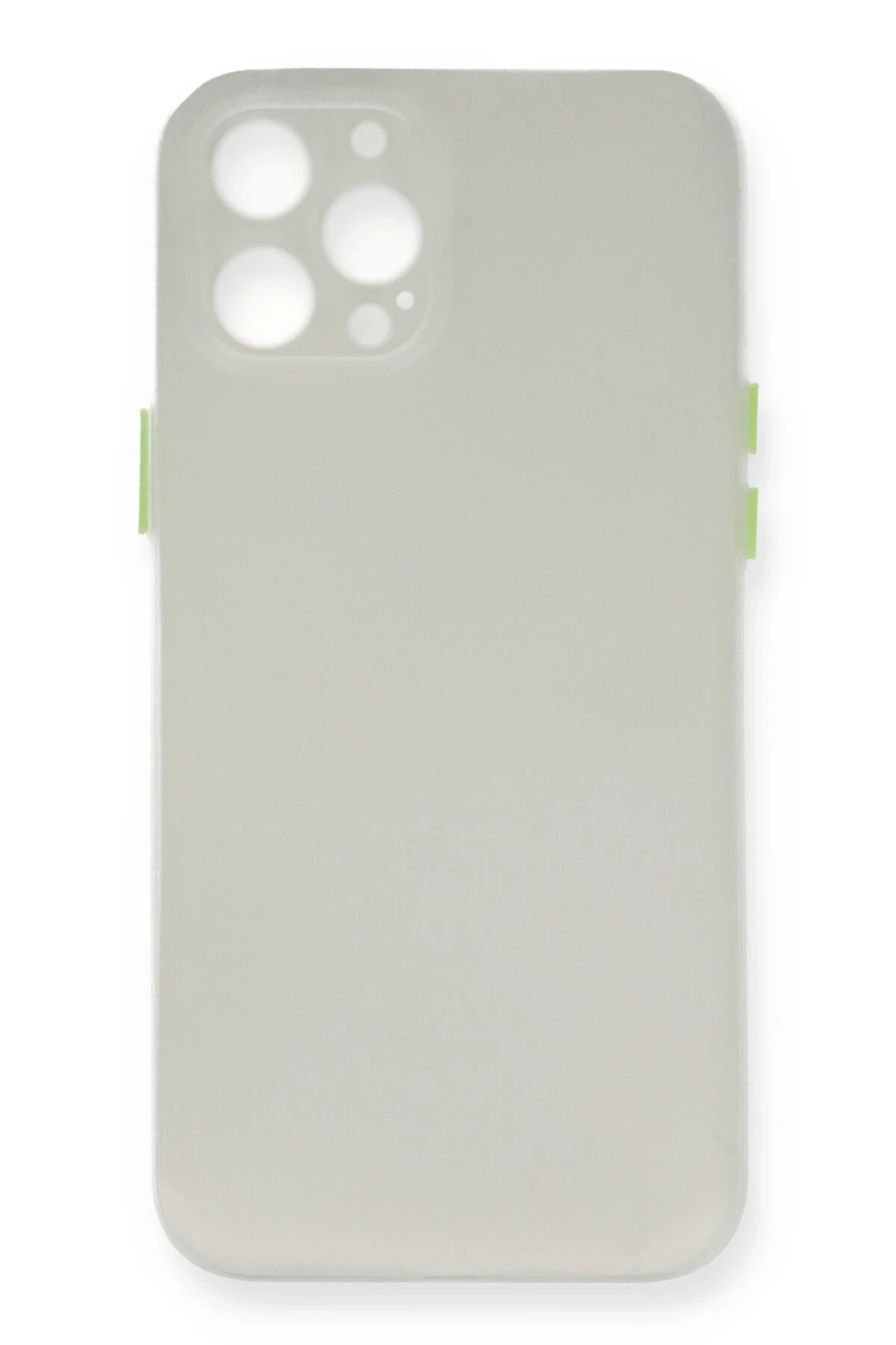 Newface iPhone 12 Pro Max Kılıf PP Ultra İnce Kapak - Beyaz