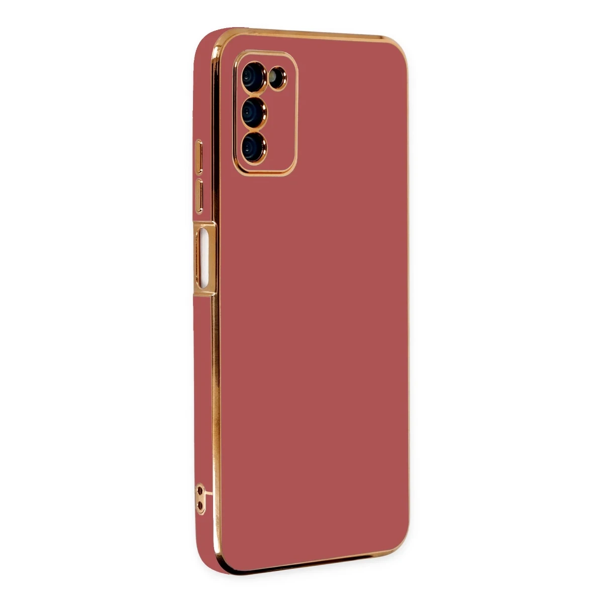 Newface Samsung Galaxy A03S Kılıf Volet Silikon - Kırmızı