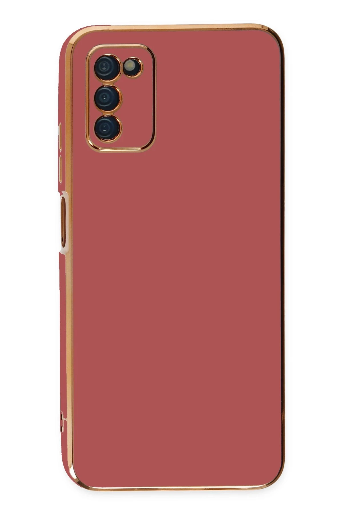 Newface Samsung Galaxy A03S Kılıf Volet Silikon - Kırmızı