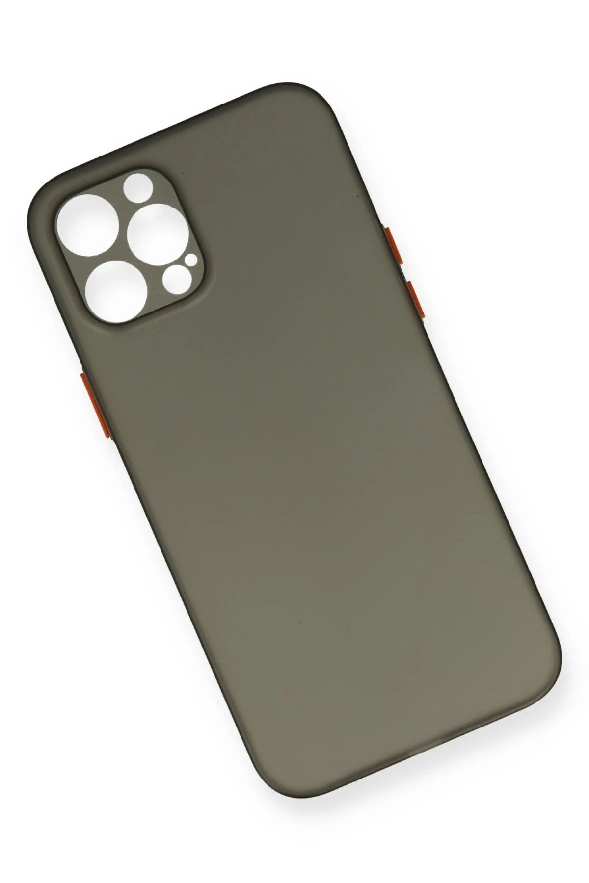 Newface iPhone 12 Pro Max Kılıf PP Ultra İnce Kapak - Gri